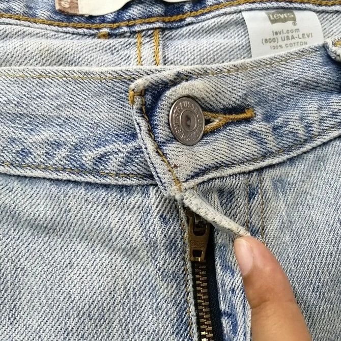 Levi's × Levi's Vintage Clothing 💣 OFFER Vtg LEVI'S 505 Custom Fire Art Design Denim Jeans Size US 38 / EU 54 - 9 Thumbnail