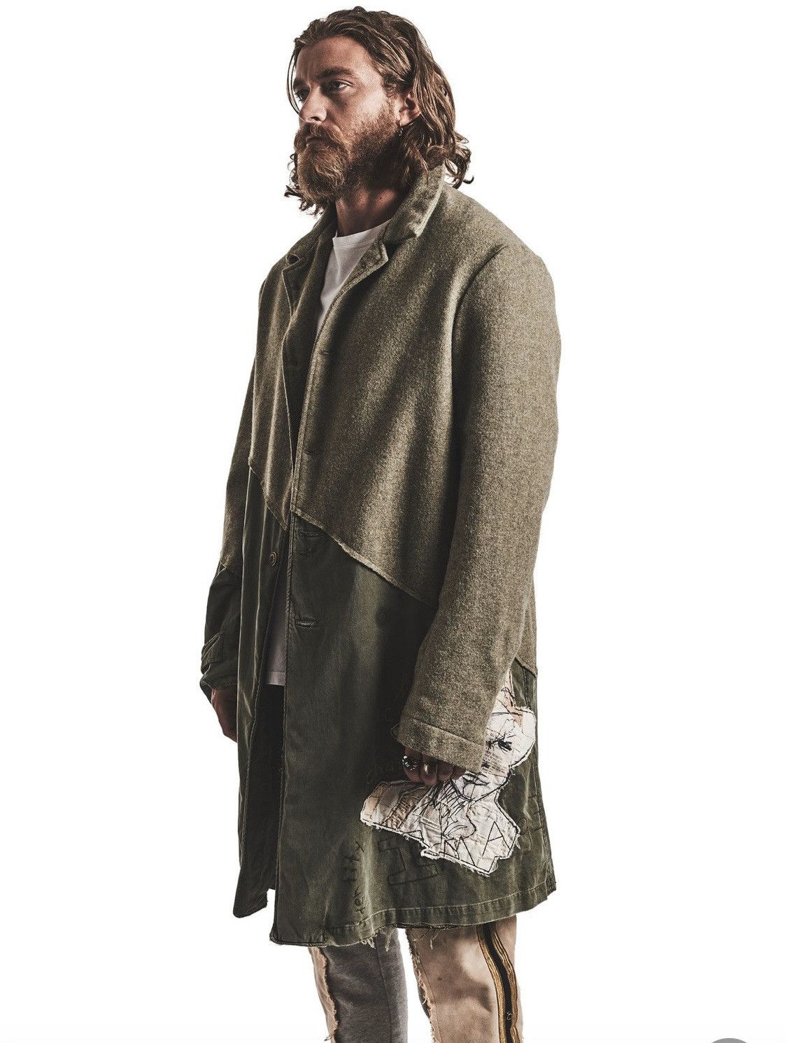 50/50 Army Tweed Trench