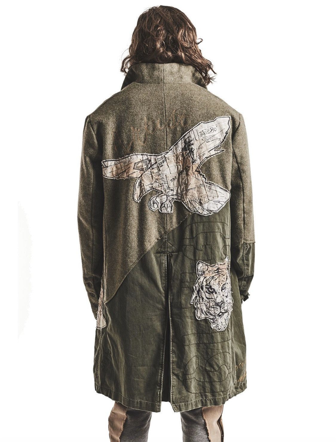 50/50 Army Tweed Trench