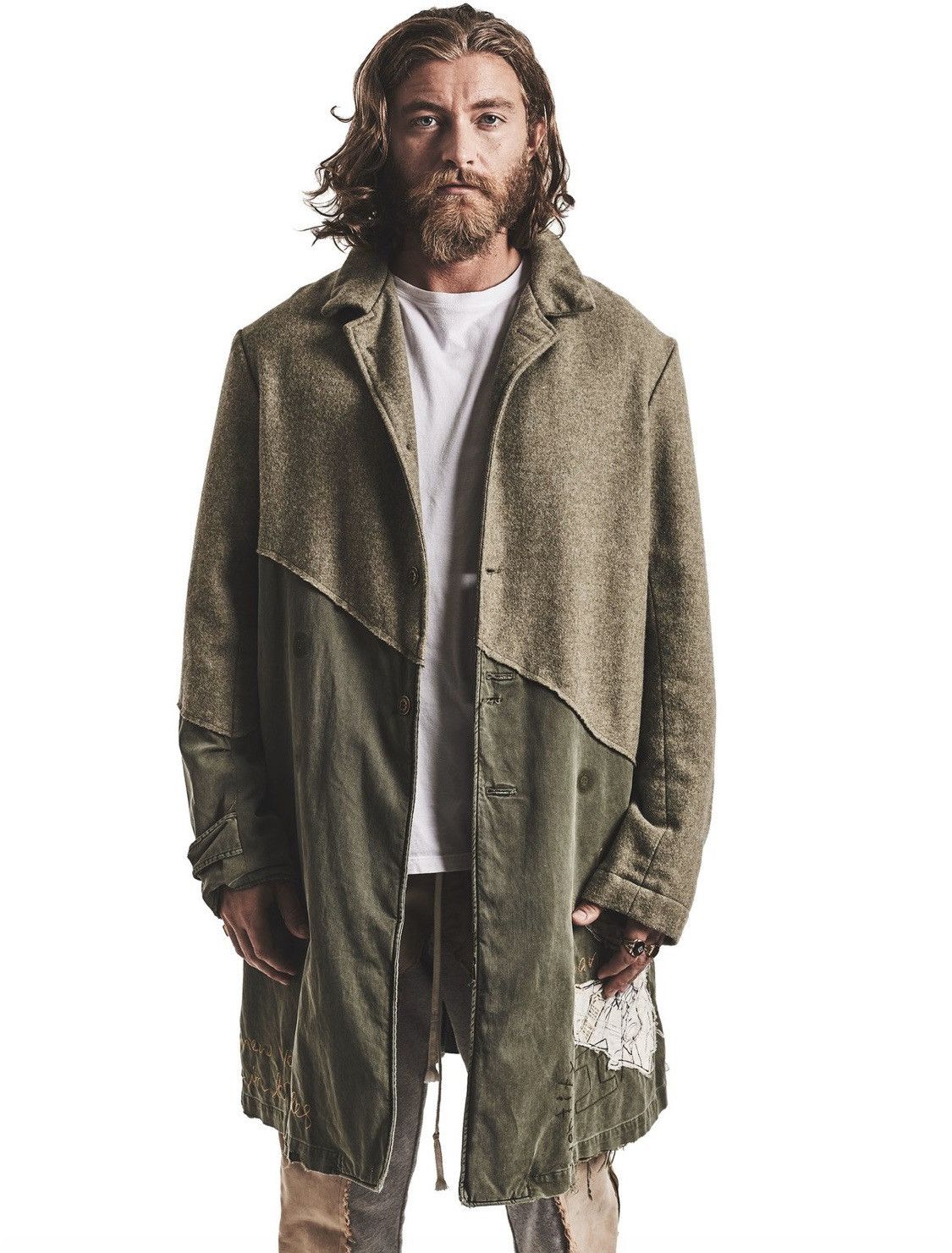 50/50 Army Tweed Trench