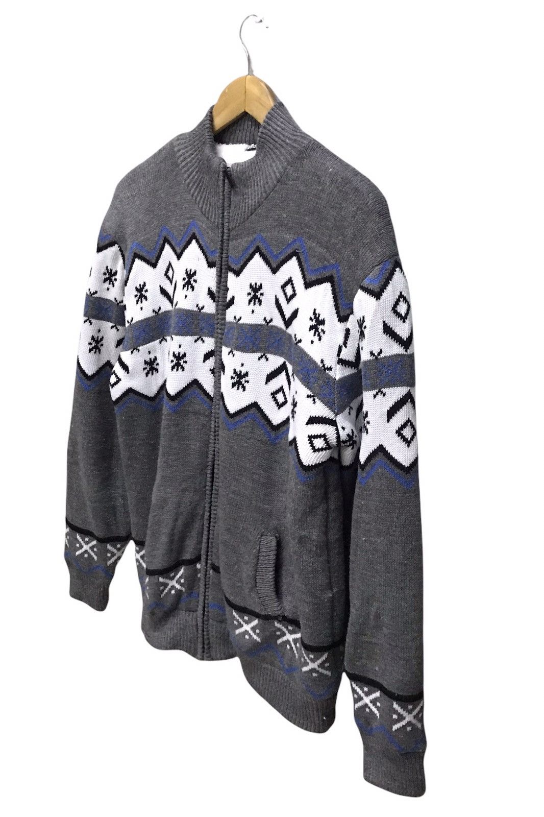 Japanese Brand × Vintage Vintage knitwear sherpa native navajo zipper up Size US L / EU 52-54 / 3 - 3 Thumbnail