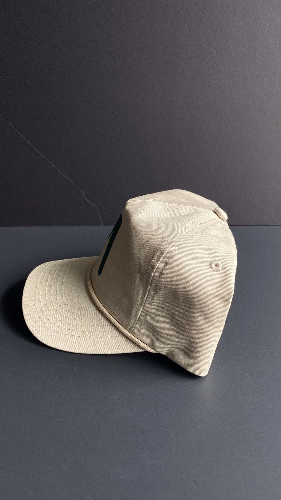 Band Tees Vintage Cream Aphex Twin Logo Embroided Hat Size ONE SIZE - 2 Thumbnail