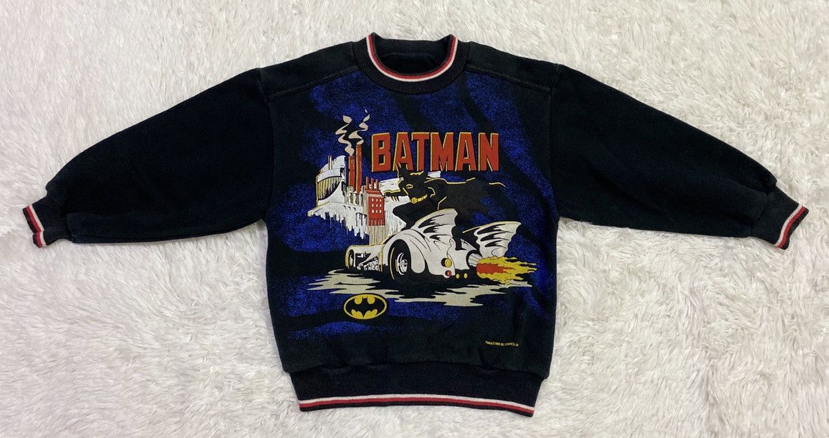 DC Comics × Vintage 1989 DC COMICS BATMAN SWEATER KIDS Size US M / EU 48-50 / 2 - 3 Thumbnail