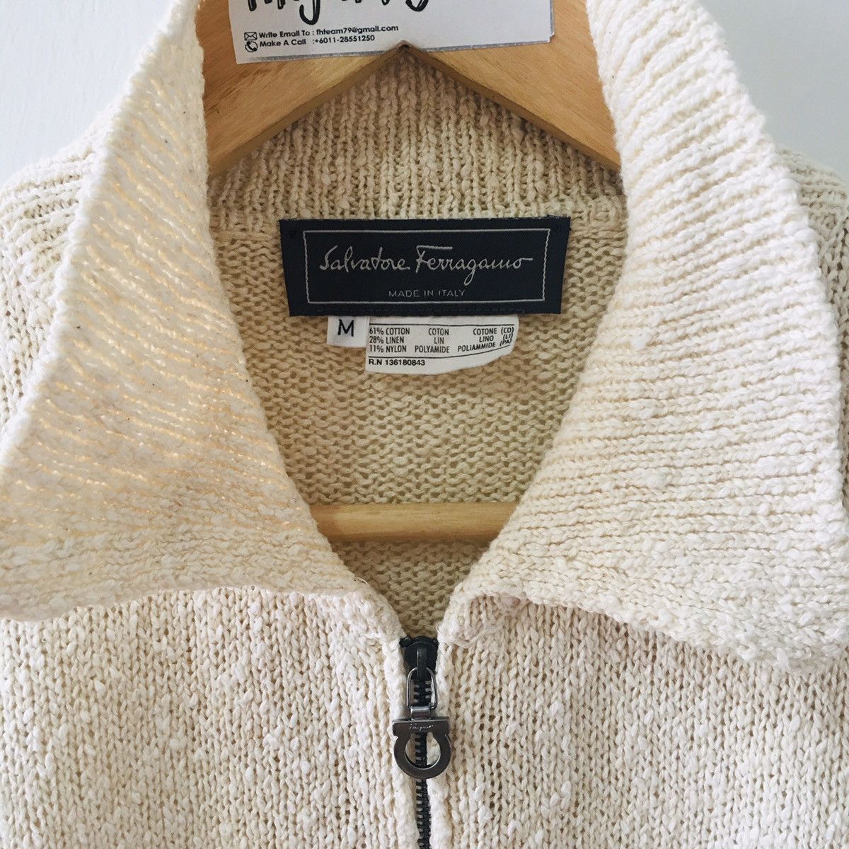 Salvatore Ferragamo × Vintage Salvatore Ferragamo vintage 90s sweater/Knitwear Size US M / EU 48-50 / 2 - 3 Thumbnail