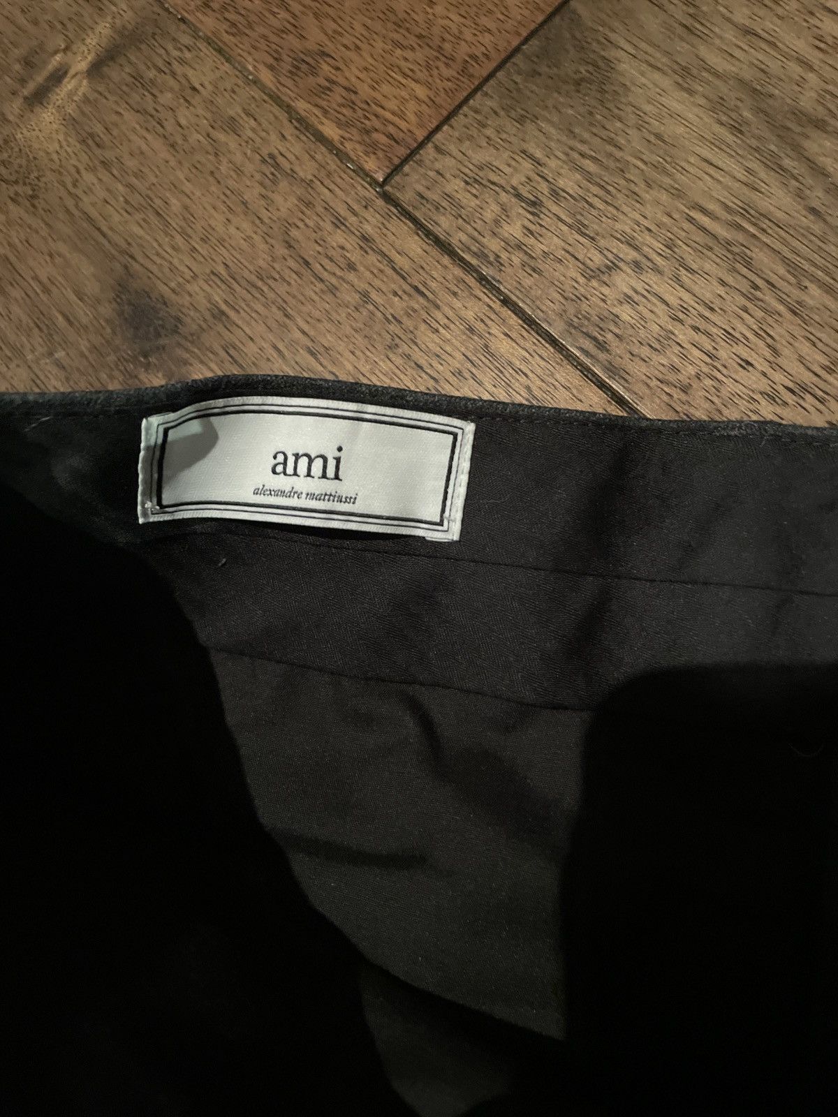AMI Ami Grey Wool Trousers Size 38R - 2 Thumbnail