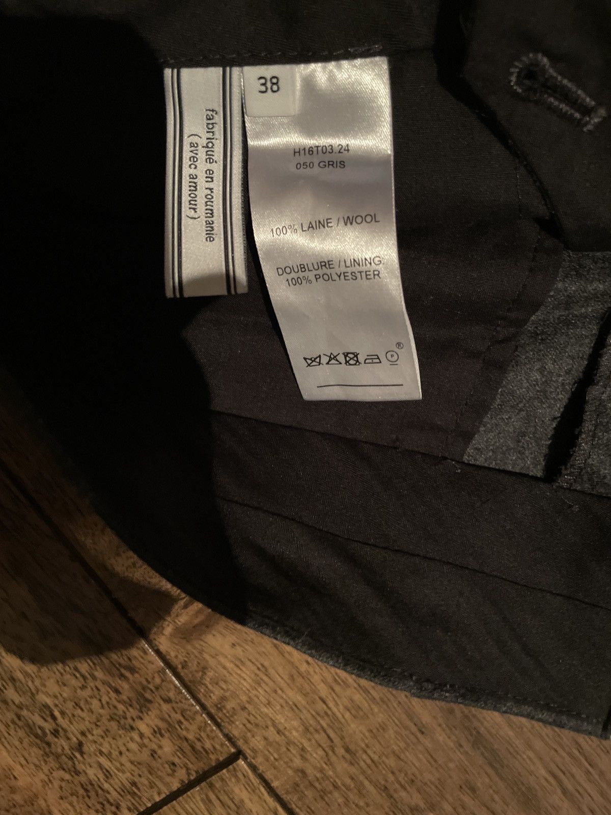 AMI Ami Grey Wool Trousers Size 38R - 3 Thumbnail