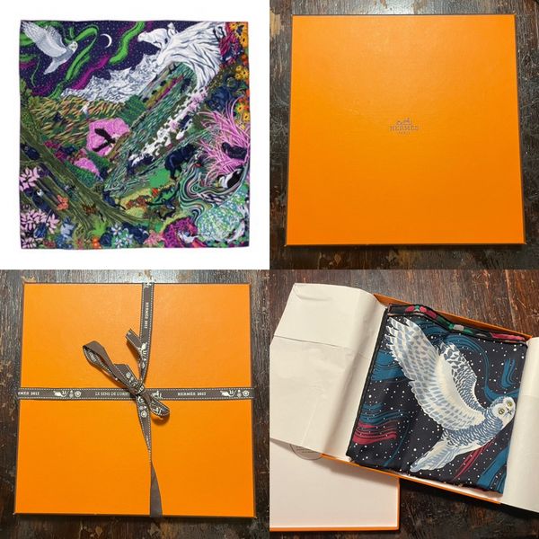 Hermes RARE HERMES “into the Canadian wild” 36 “(90cm) silk scarf | Grailed