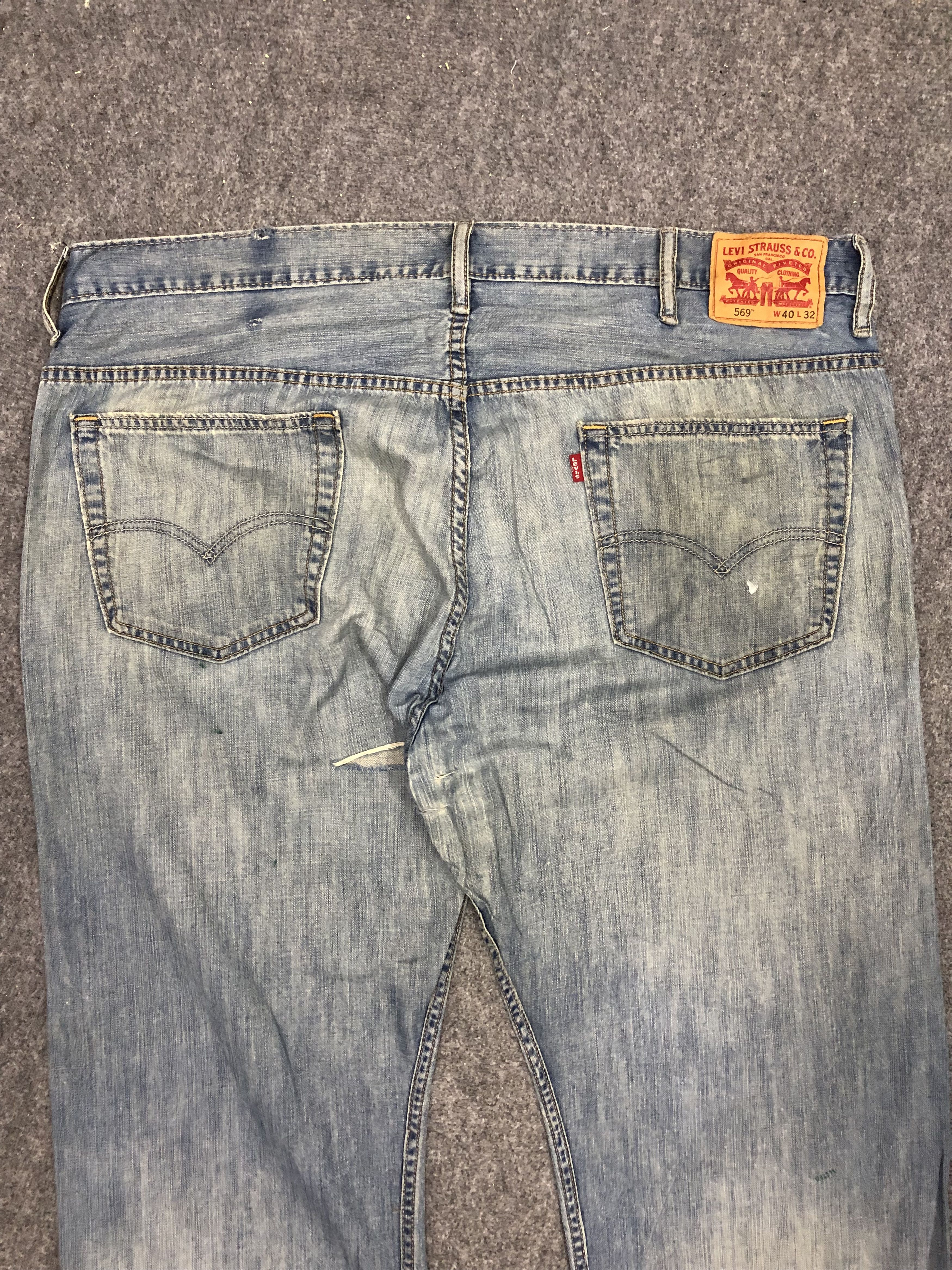 Levi's Vintage Levis 569 Sun Faded Denim DP1278 Size US 44 / EU 60 - 4 Thumbnail