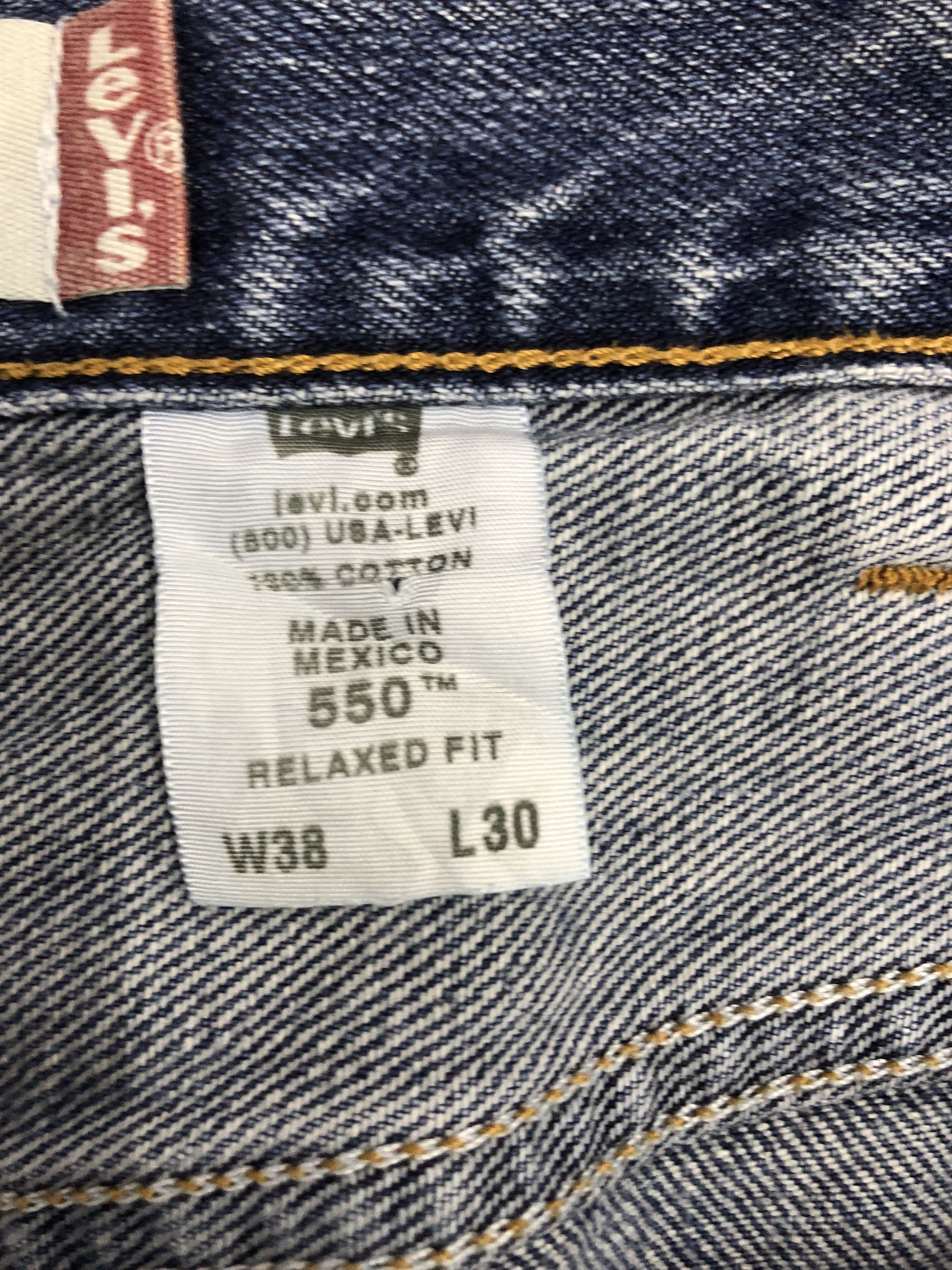 Levi's Vintage Levis 550 Sun Faded Denim DP1285 Size US 38 / EU 54 - 6 Thumbnail