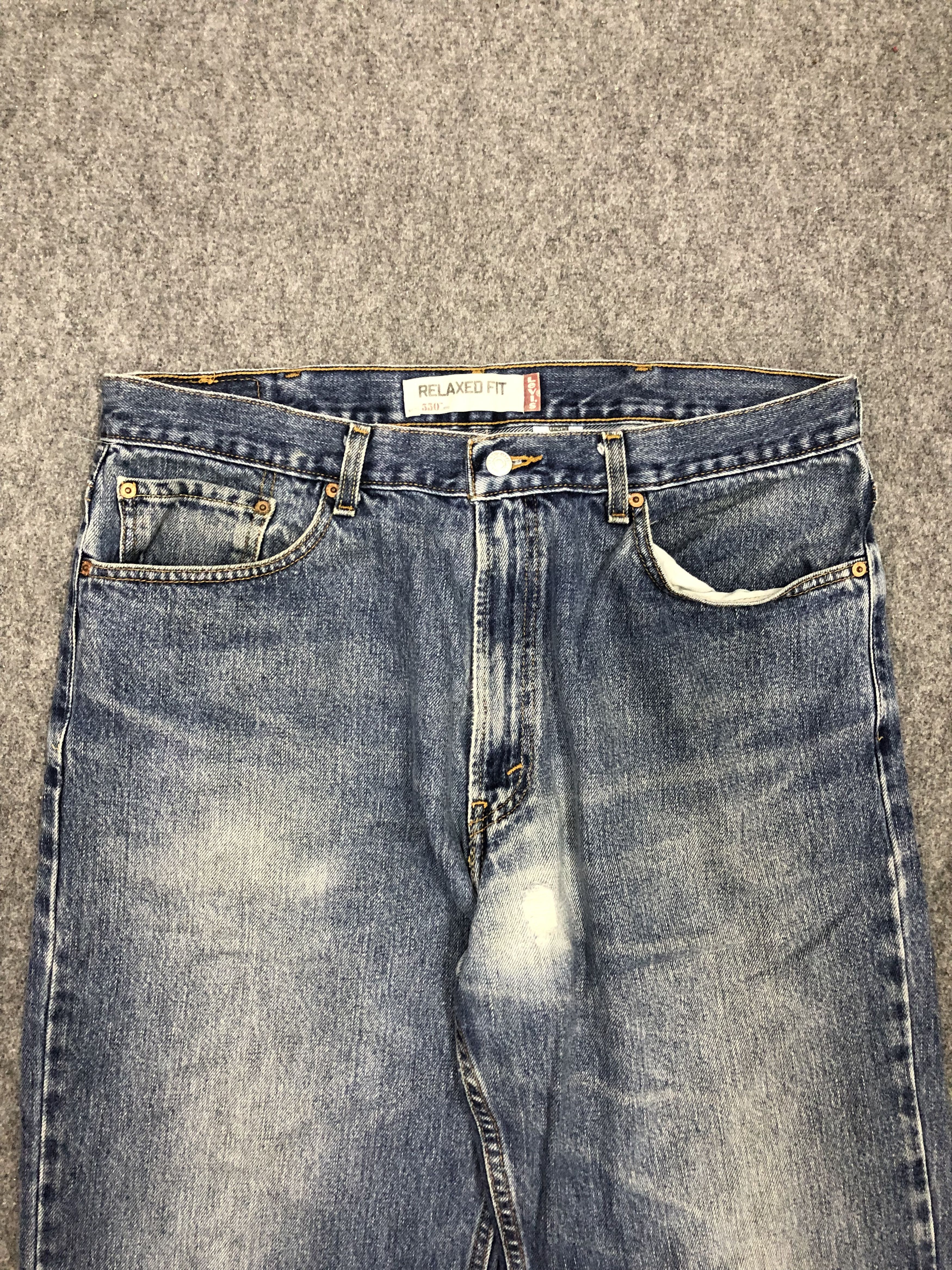 Levi's Vintage Levis 550 Sun Faded Denim DP1285 Size US 38 / EU 54 - 2 Thumbnail