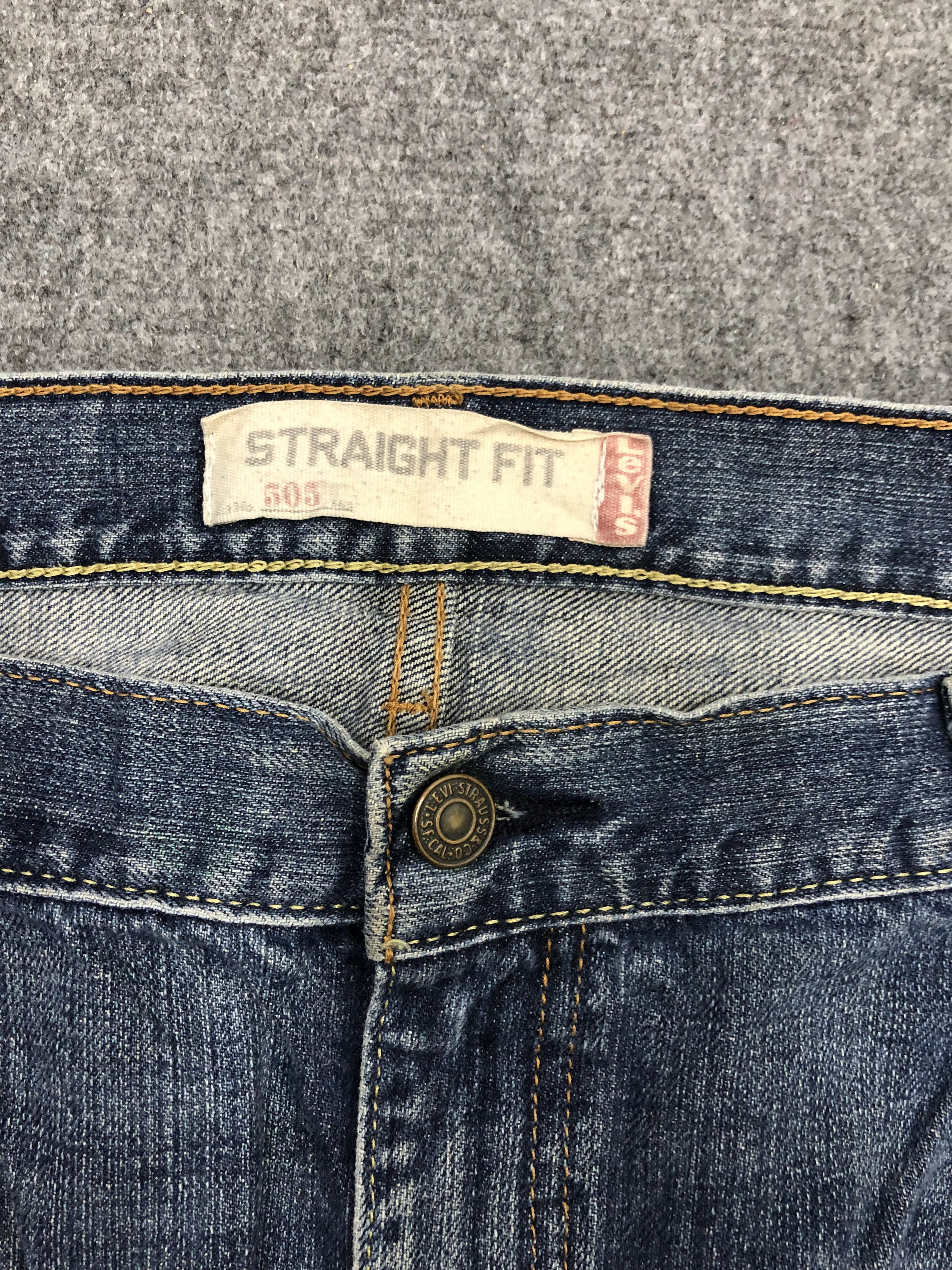 Levi's Vintage Levis 505 Sun Faded Denim DP1287 Size US 41 - 8 Thumbnail