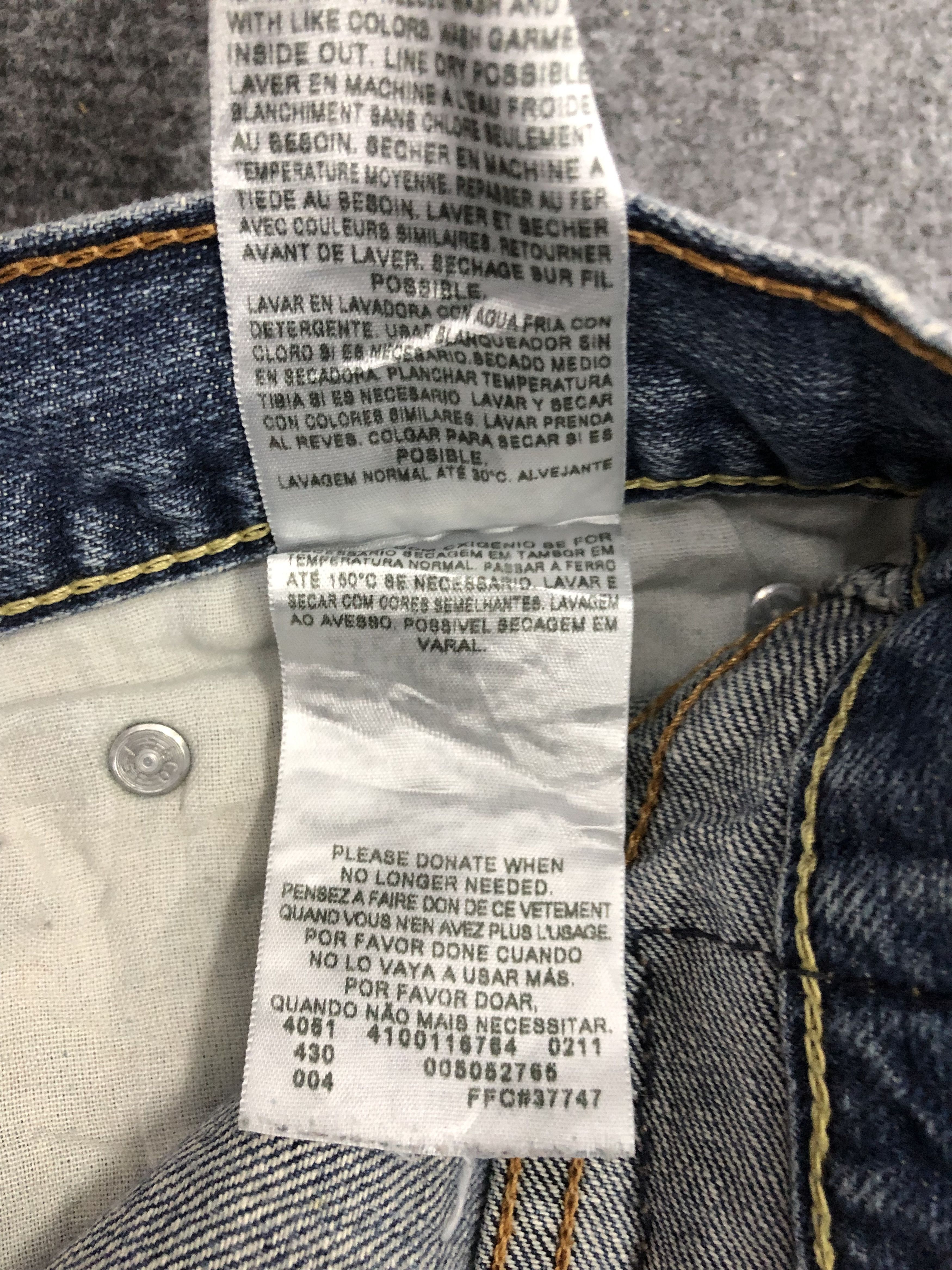 Levi's Vintage Levis 505 Sun Faded Denim DP1287 Size US 41 - 7 Thumbnail