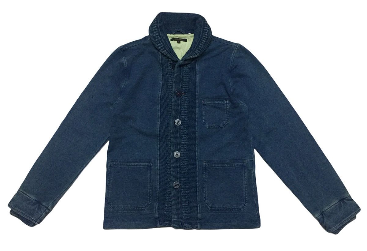 Ciaopanic Shawl Collar Deck Jacket in Indigo Colour Size US M / EU 48-50 / 2 - 2 Thumbnail