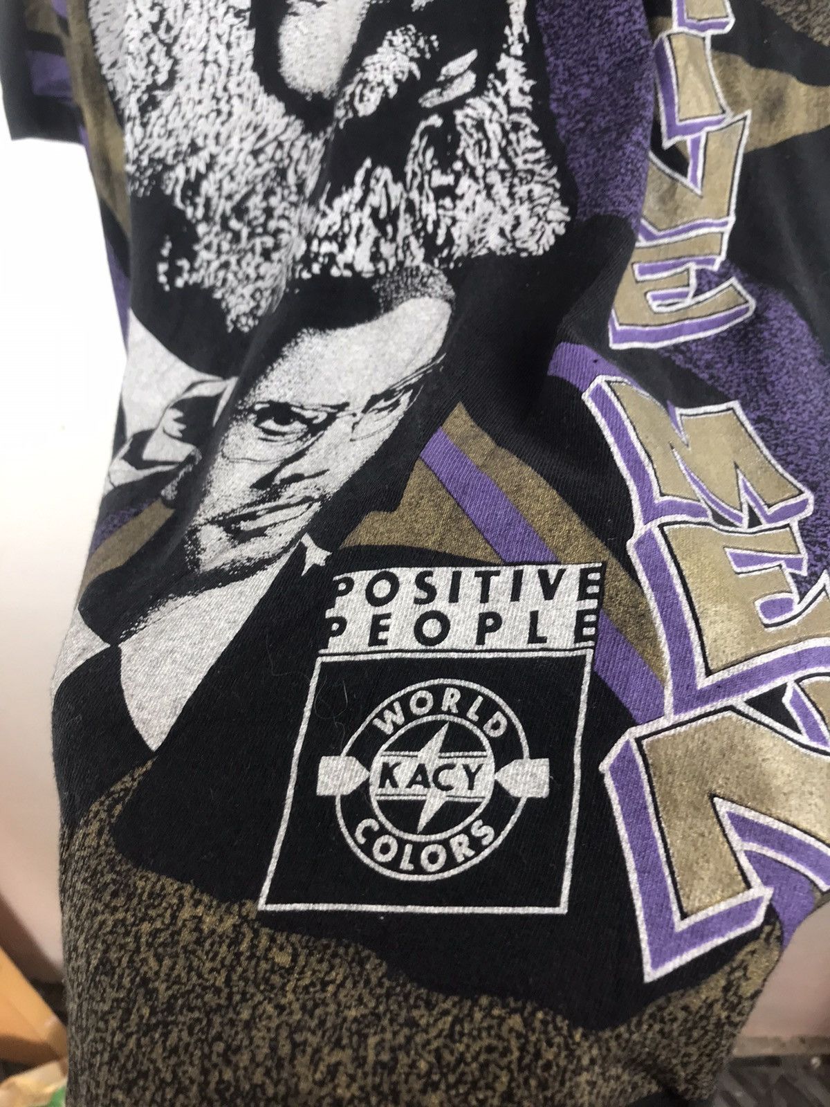 Vintage Vintage Malcolm X // Martin Luther Postive Men Size US XL / EU 56 / 4 - 9 Thumbnail