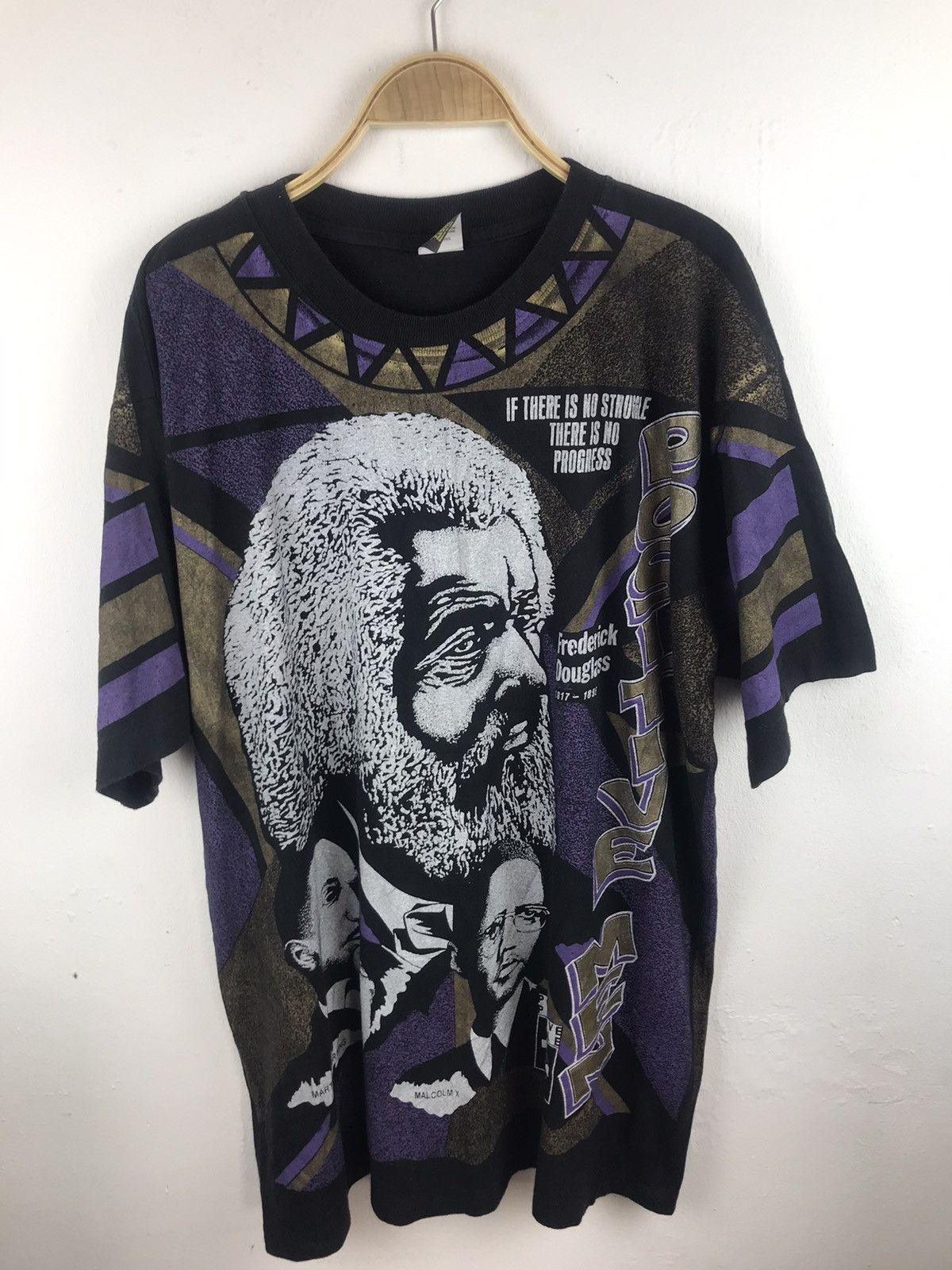 Vintage Vintage Malcolm X // Martin Luther Postive Men Size US XL / EU 56 / 4 - 1 Thumbnail