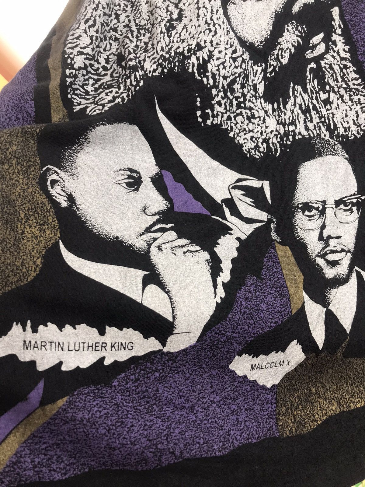 Vintage Vintage Malcolm X // Martin Luther Postive Men Size US XL / EU 56 / 4 - 8 Thumbnail