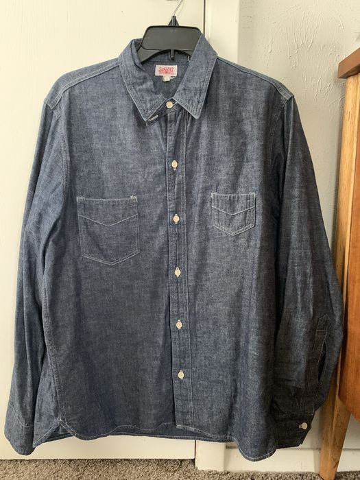 LEVI'S VINTAGE CLOTHING  1920S TWO POCKET SUNSET SHIRT CHAMBRAY