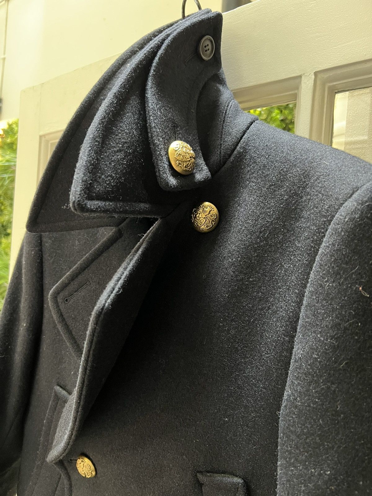 Balmain Balmain FW11 Navy Peacoat | Grailed