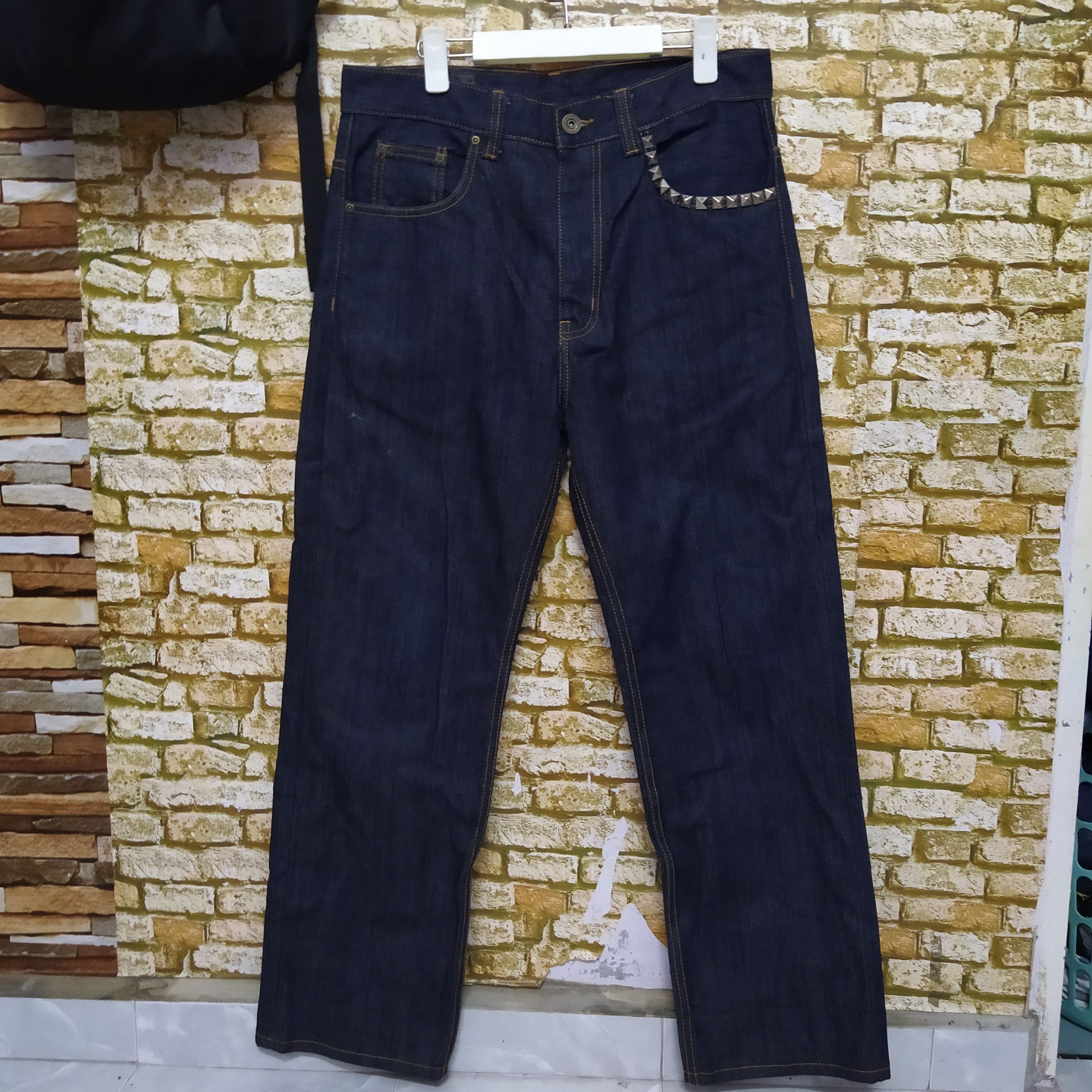 Japanese Brand × Seditionaries REAL CONTENTS KING UNDRGRND STUD PUNK DENIM HYSTERIC (D327) Size US 34 / EU 50 - 6 Thumbnail