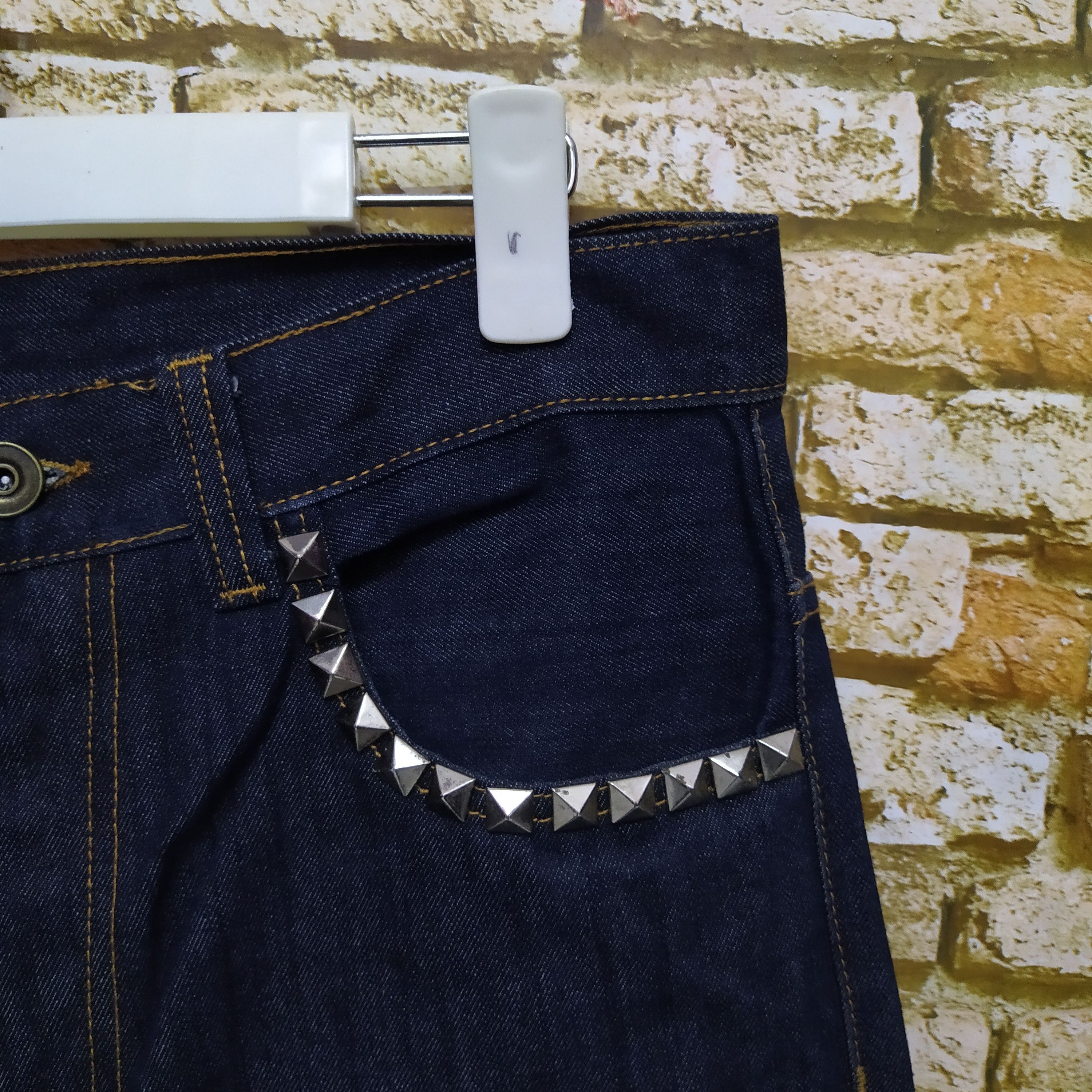 Japanese Brand × Seditionaries REAL CONTENTS KING UNDRGRND STUD PUNK DENIM HYSTERIC (D327) Size US 34 / EU 50 - 7 Thumbnail