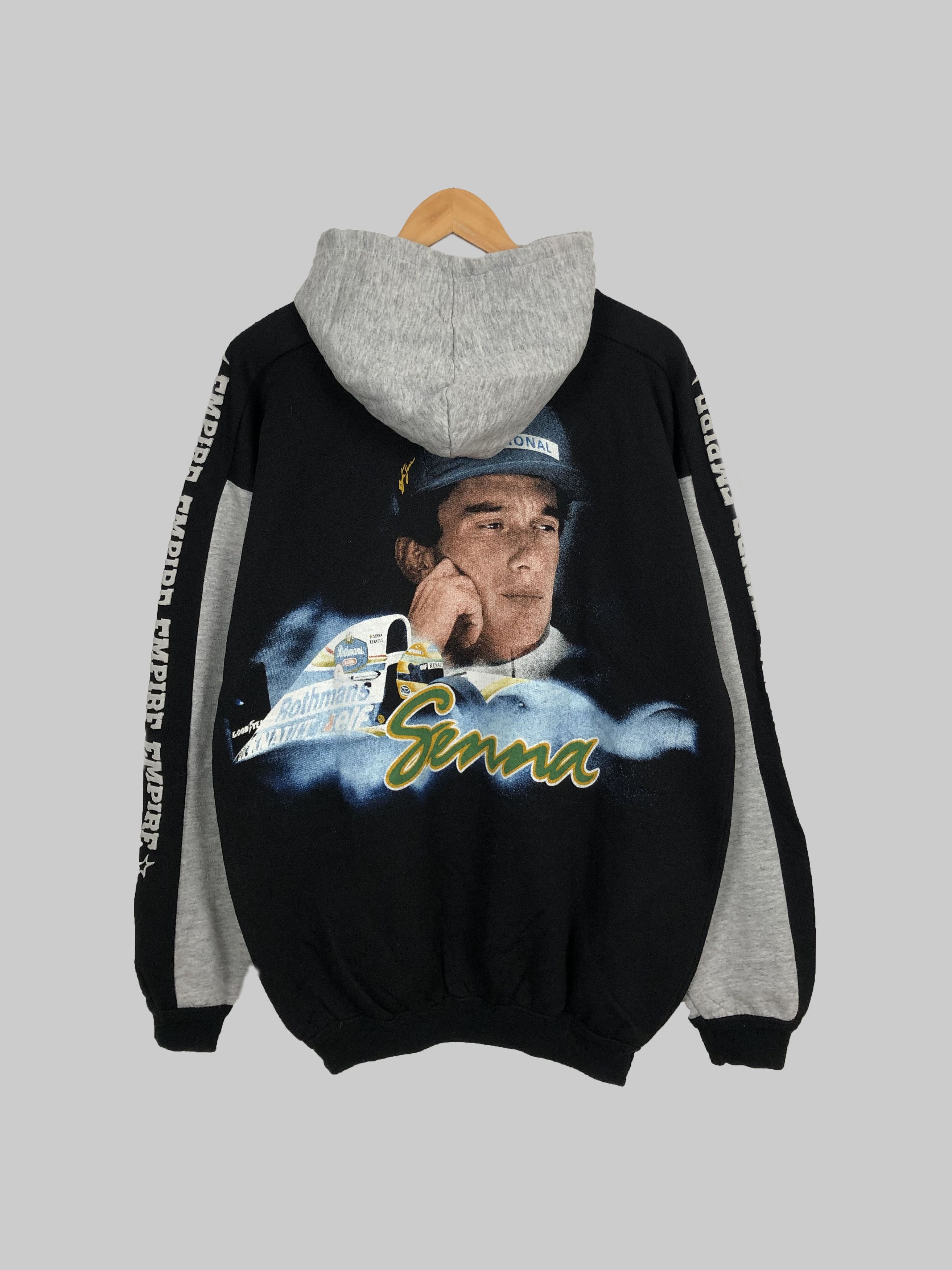 Formula 1 Vintage 90s Ayrton Senna Formula 1 F1 Empire hoodie Size US L / EU 52-54 / 3 - 2 Thumbnail