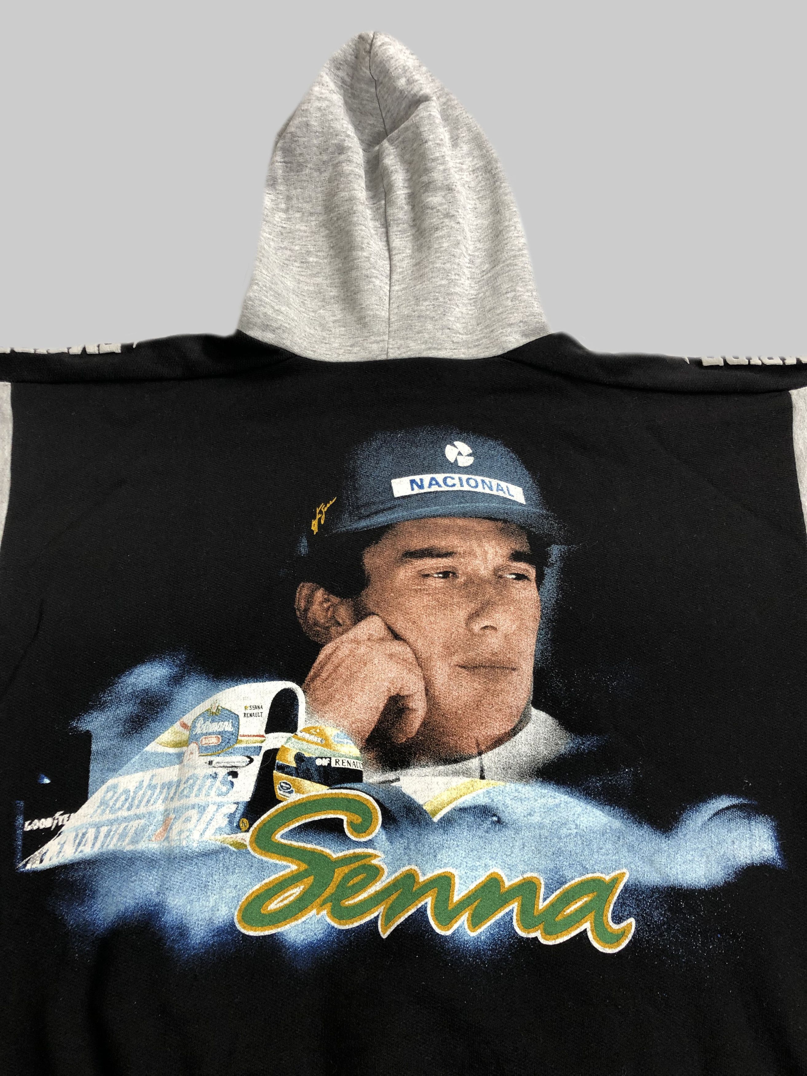 Formula 1 Vintage 90s Ayrton Senna Formula 1 F1 Empire hoodie Size US L / EU 52-54 / 3 - 12 Thumbnail