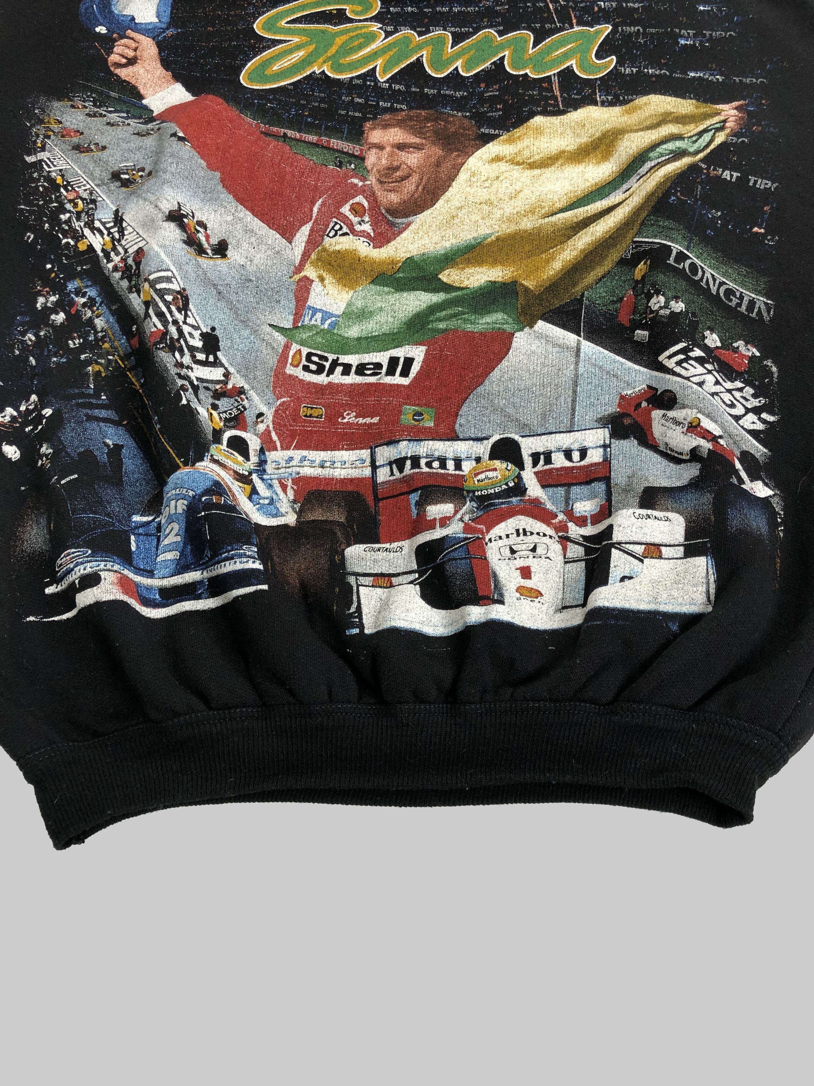 Formula 1 Vintage 90s Ayrton Senna Formula 1 F1 Empire hoodie Size US L / EU 52-54 / 3 - 7 Thumbnail