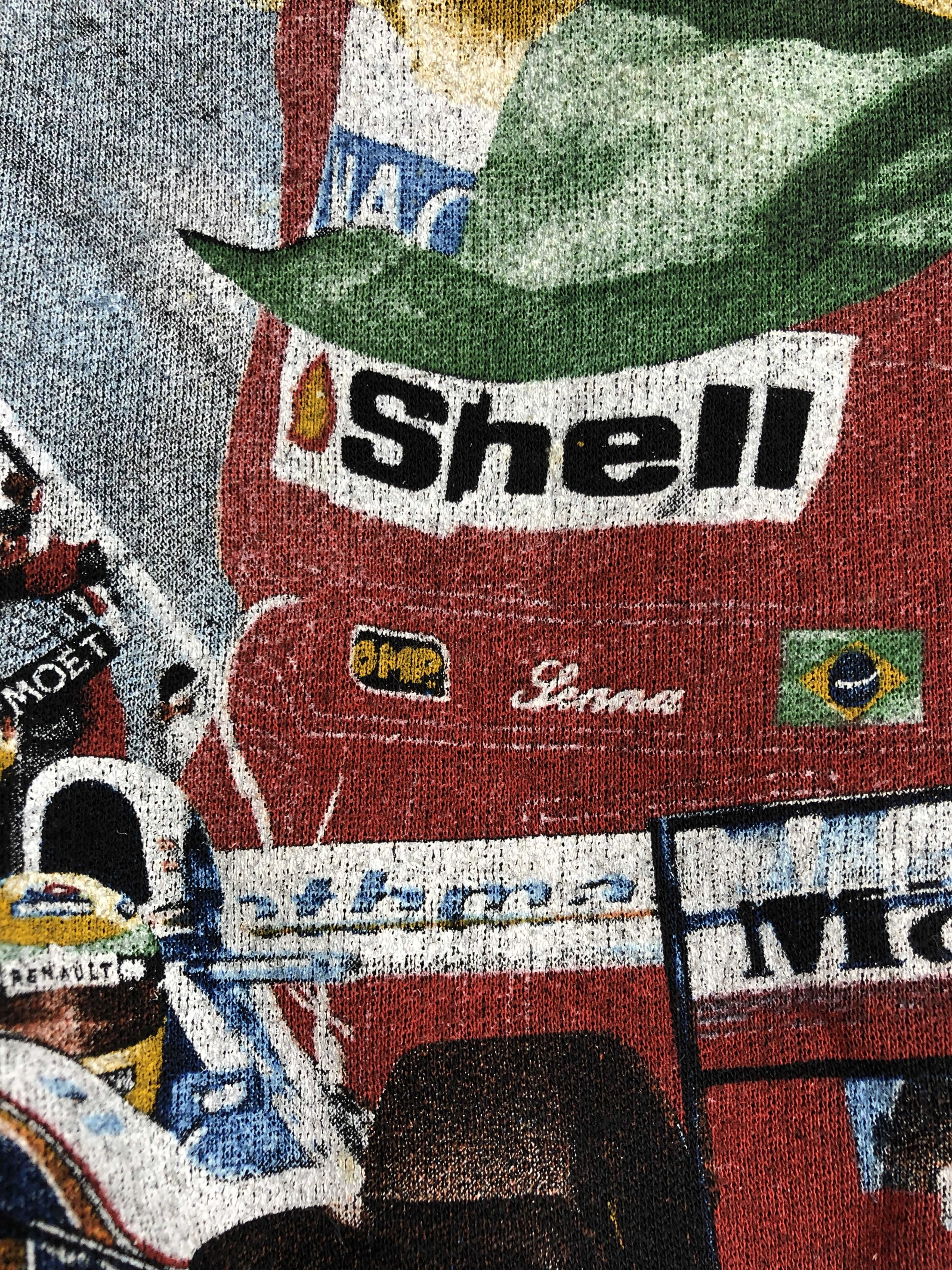 Formula 1 Vintage 90s Ayrton Senna Formula 1 F1 Empire hoodie Size US L / EU 52-54 / 3 - 5 Thumbnail
