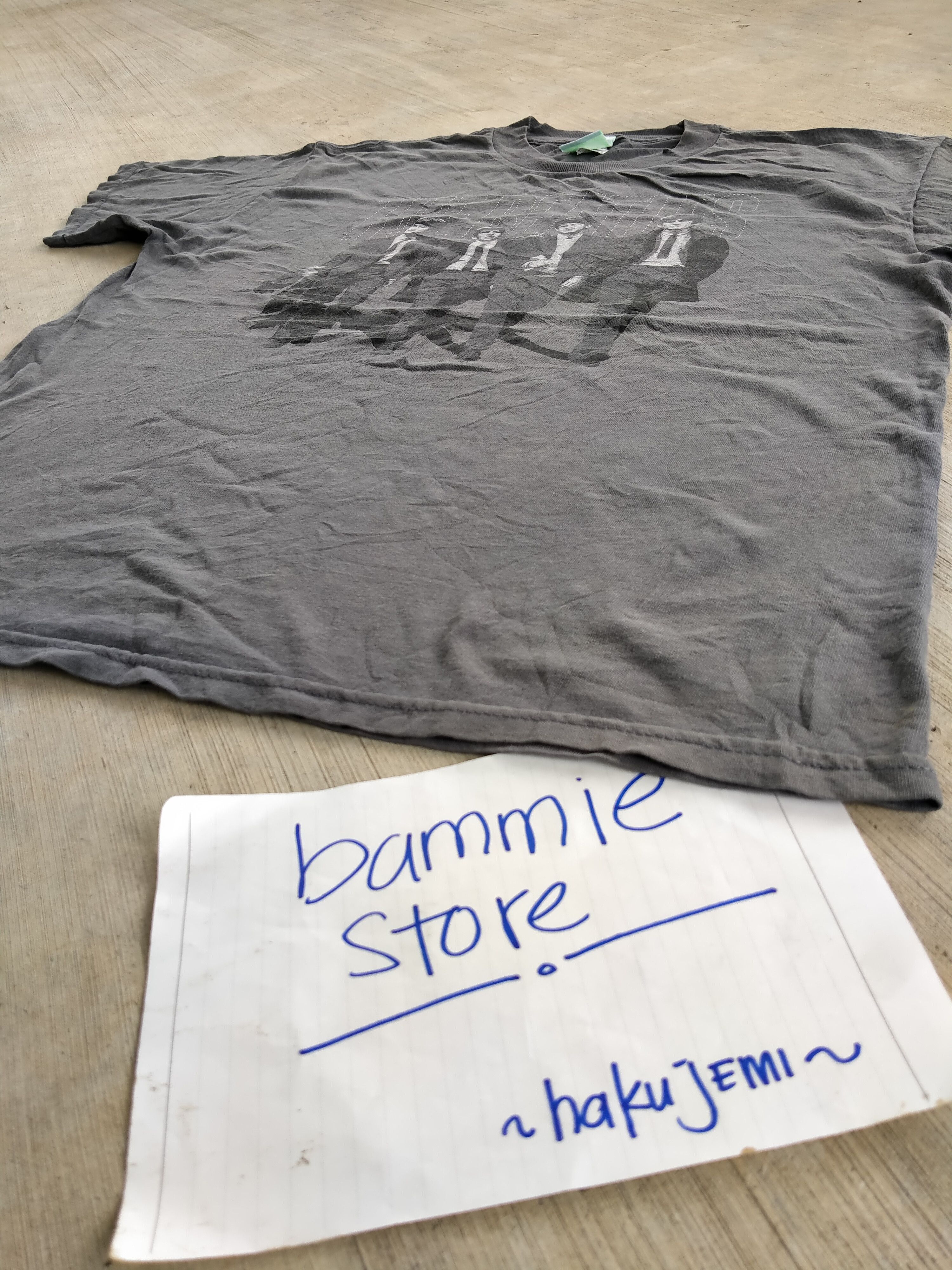 Band Tees × Vintage Vintage The Beatles In London T-Shirt - Faded Black/Grey Size US L / EU 52-54 / 3 - 6 Thumbnail