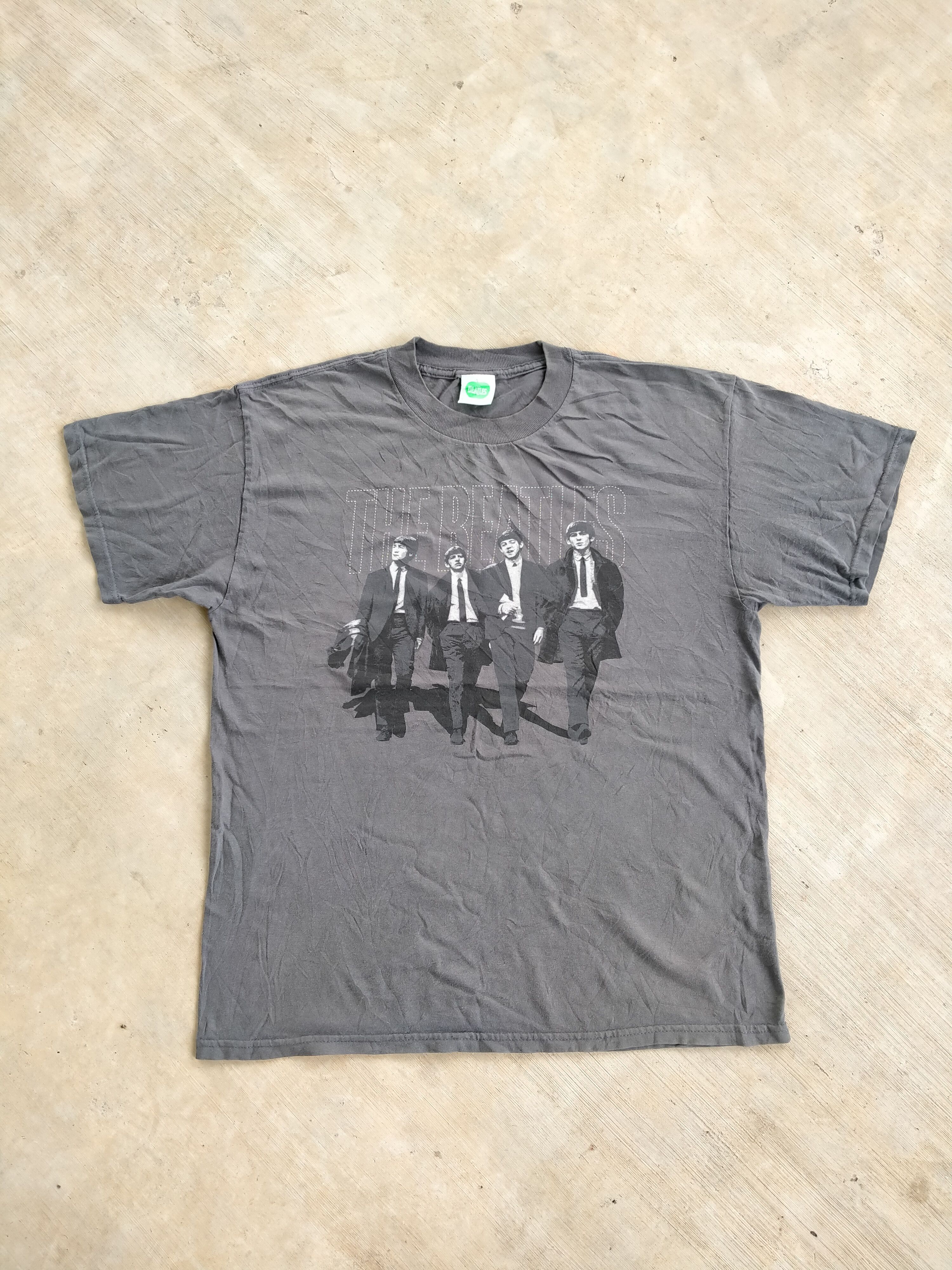 Band Tees × Vintage Vintage The Beatles In London T-Shirt - Faded Black/Grey Size US L / EU 52-54 / 3 - 2 Thumbnail