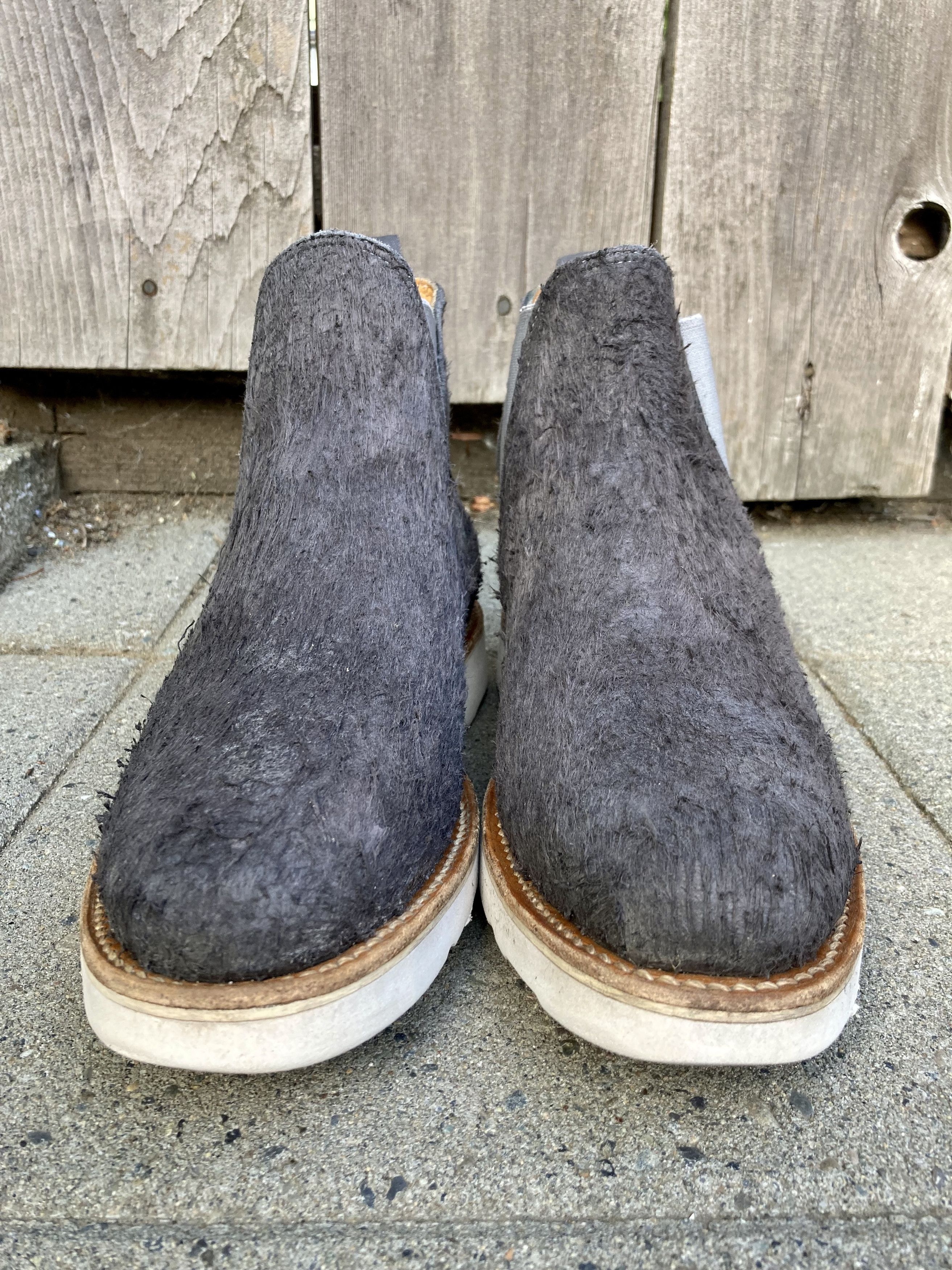 Viberg Viberg Smoke Rough Mohawk Grey Leather Chelsea Boots Size 7 Size US 7 / EU 40 - 3 Thumbnail