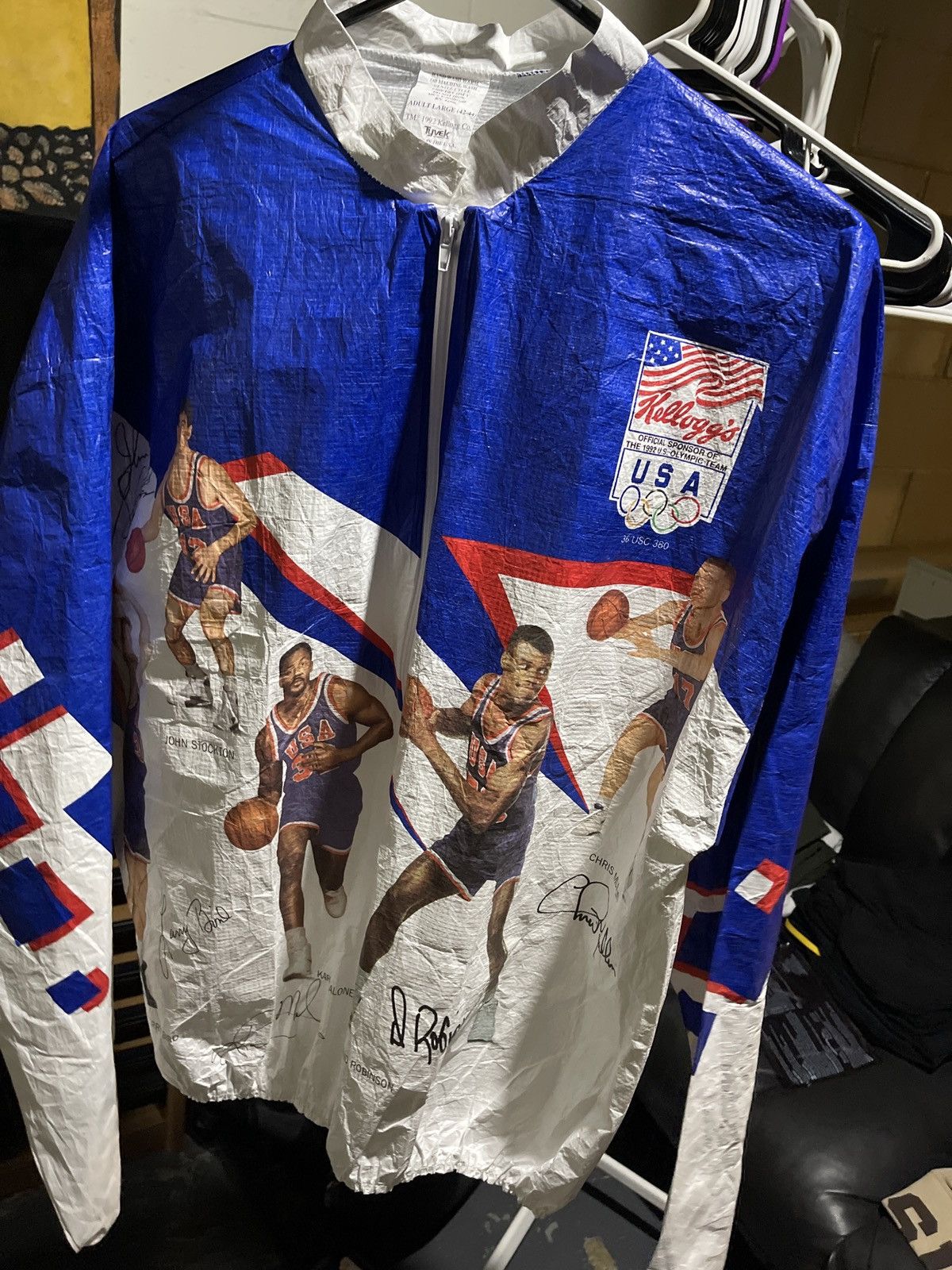 Usa Olympics 1992 Olympic Basketball Team Signed Jacket Grailed