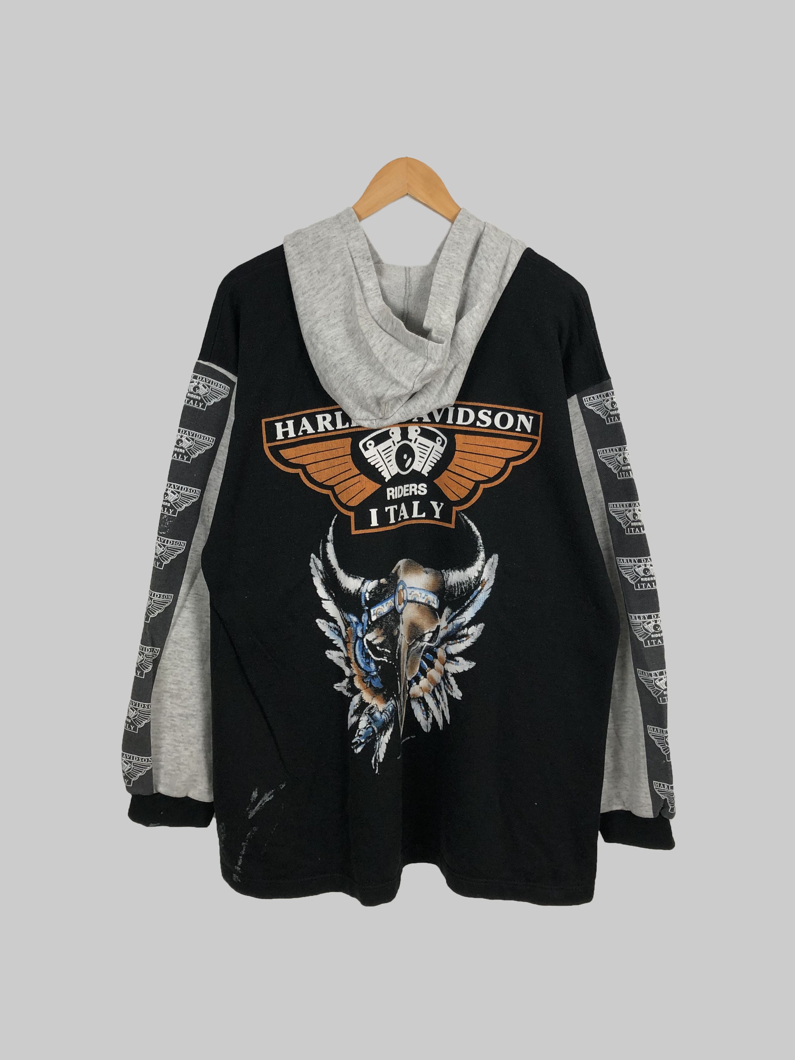 Harley Davidson Vintage 1999 Harley Davidson Italy Indian hoodie Size US L / EU 52-54 / 3 - 2 Thumbnail