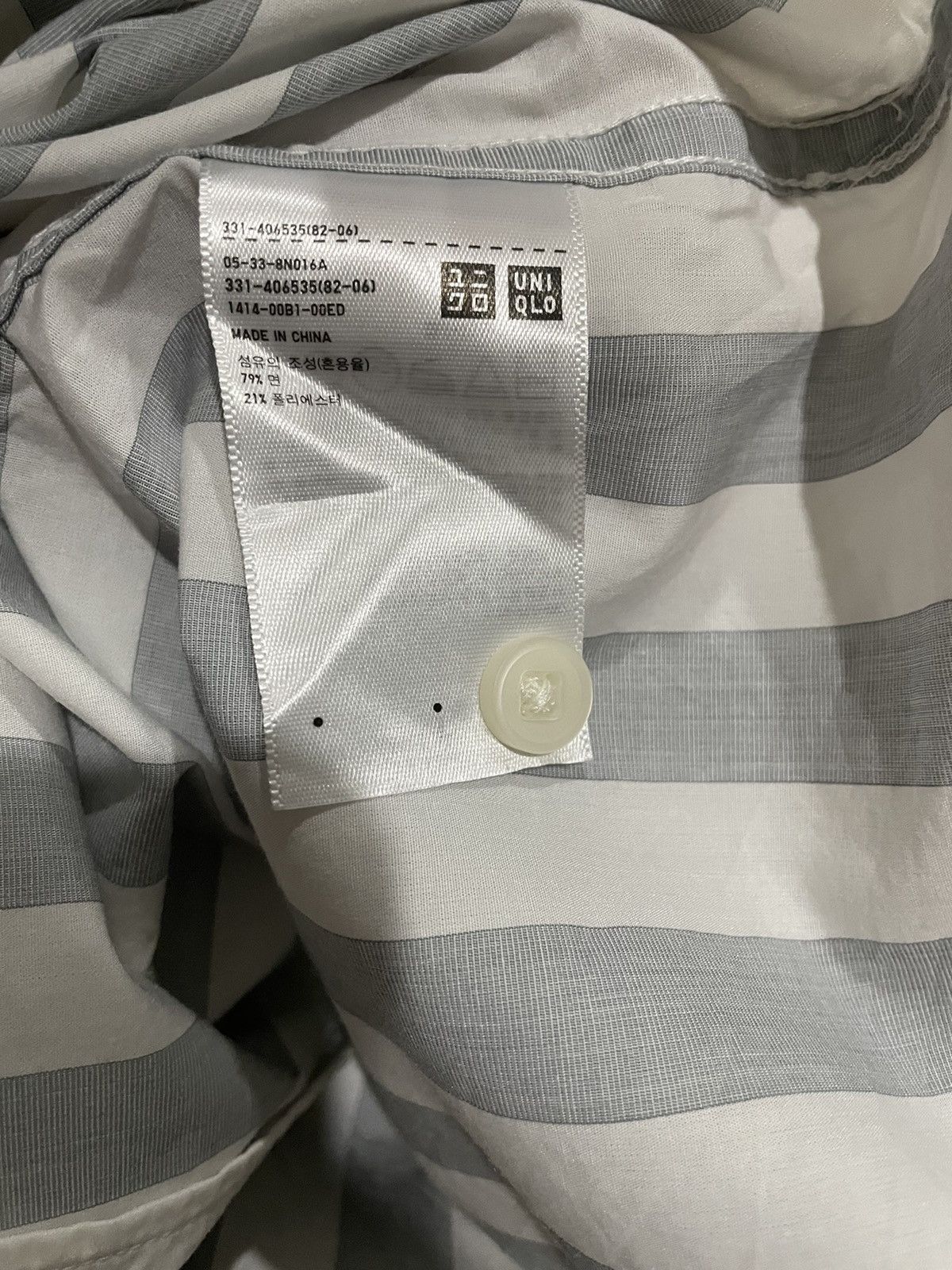 Christophe Lemaire Vintage Lemaire UUU x Uniqlo Striped Double Pocket Shirts Size US L / EU 52-54 / 3 - 6 Thumbnail