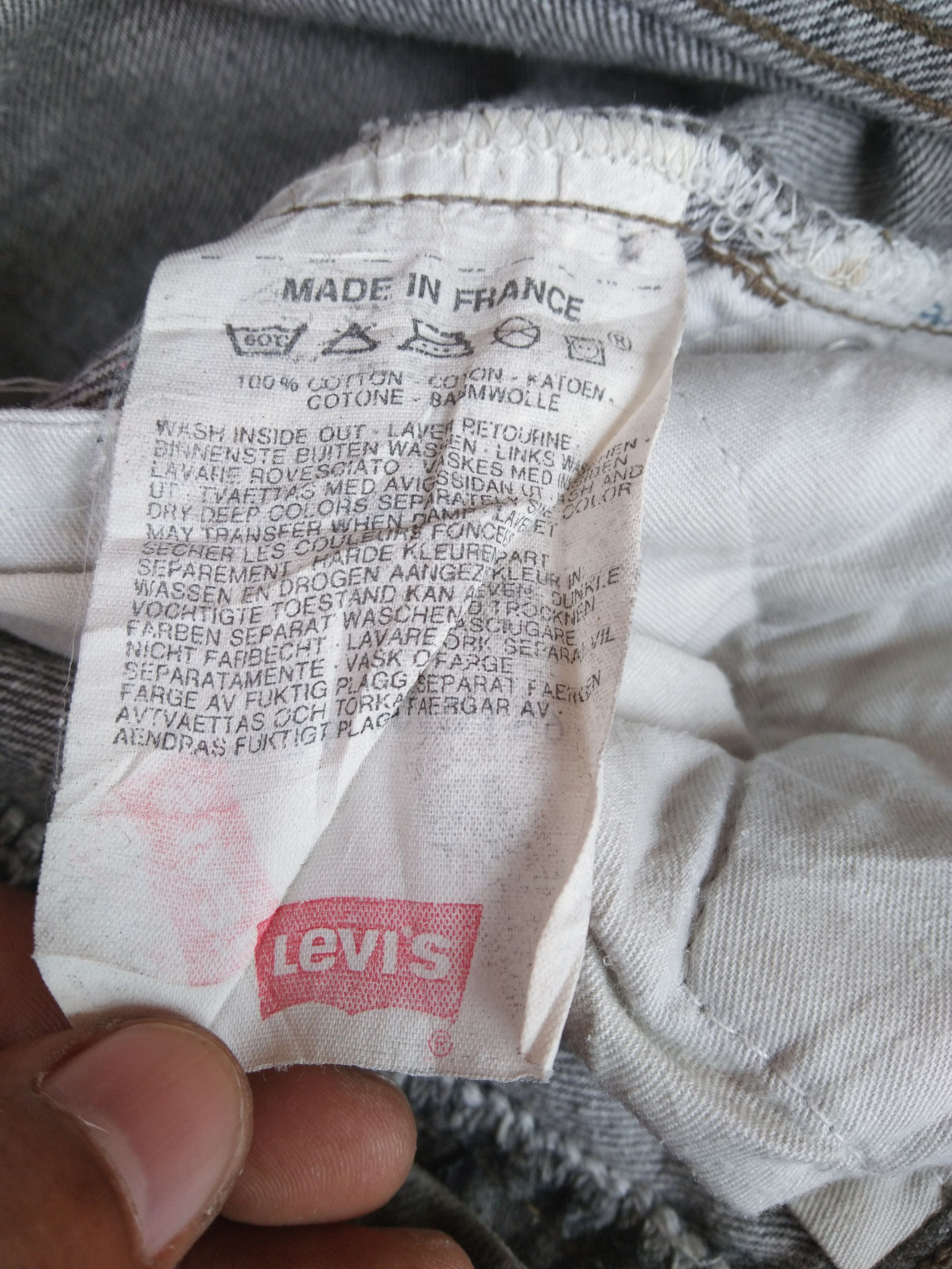 Levi's × Vintage 90s Vintage Levis 501 Grey Distressed Jeans 32x32 Size US 32 / EU 48 - 11 Thumbnail