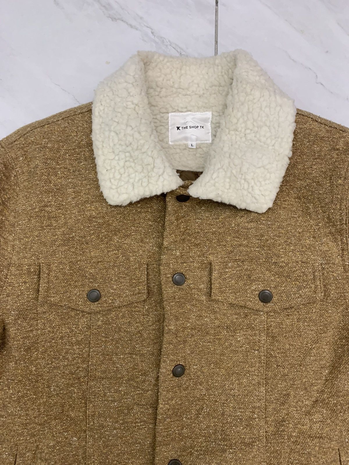 Takeo Kikuchi The shop tk takeo kikuchi jacket sherpa fur collar trucker Size US L / EU 52-54 / 3 - 8 Thumbnail