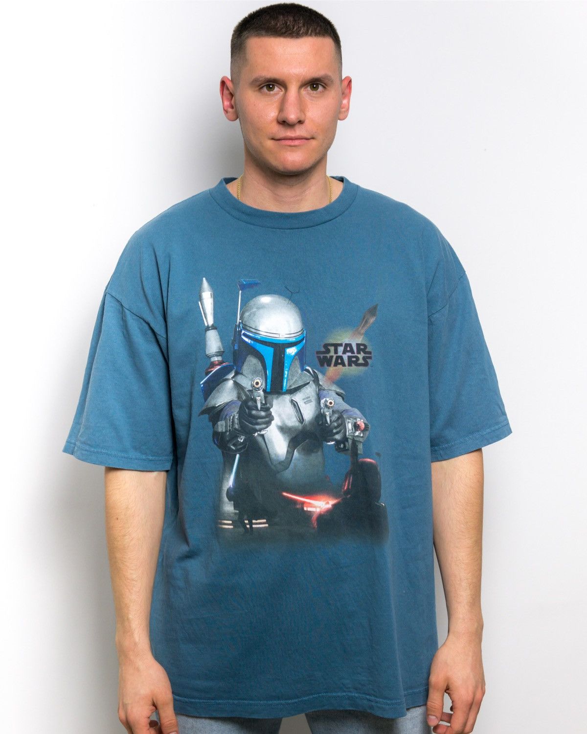 Vintage Star Wars Boba Fett Mandalorian Movie Tee