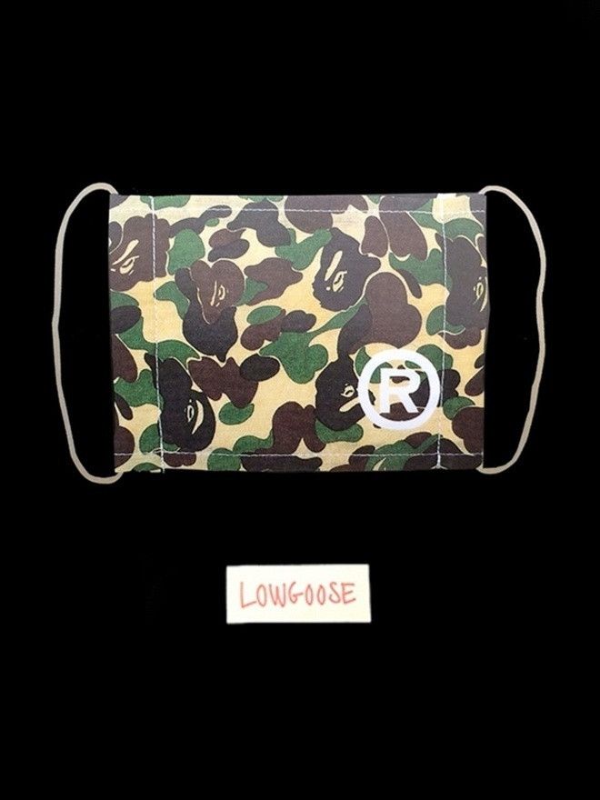 Bape BAPE® Camo Cloth Face Mask Green - A Bathing Ape Size ONE SIZE - 2 Thumbnail