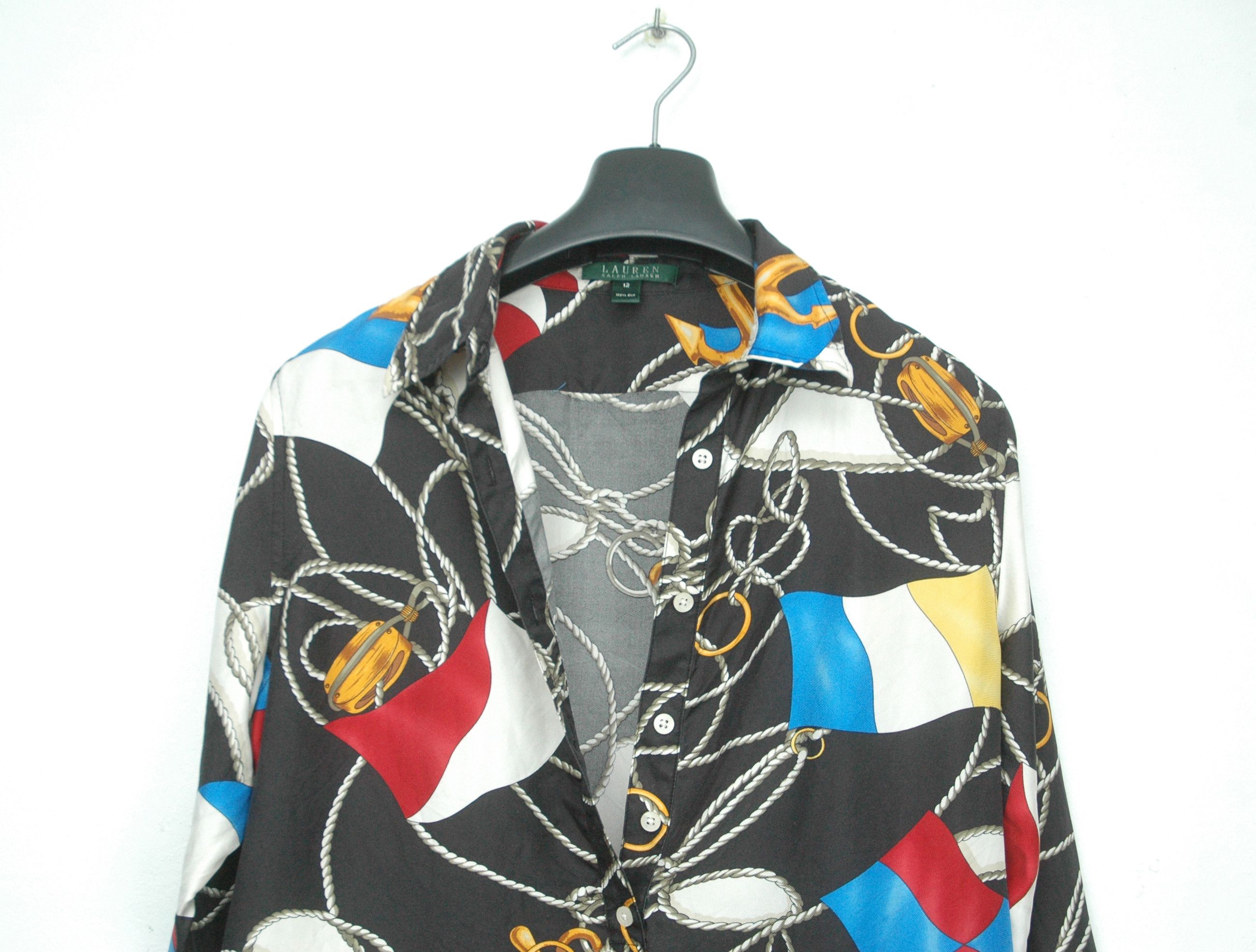 Lauren Ralph Lauren × Ralph Lauren Lauren Ralph Lauren Silk Long Shirt Size 12 Size XL / US 12-14 / IT 48-50 - 3 Thumbnail