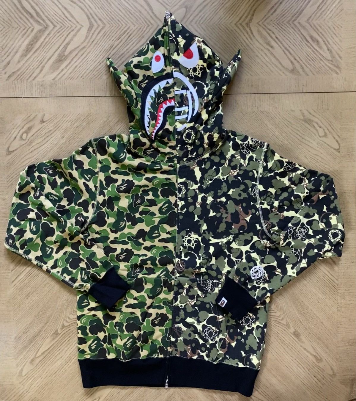 Bape UNKLE X BAPE WIDE shark full zip hoodie (NEW) size XL | Grailed