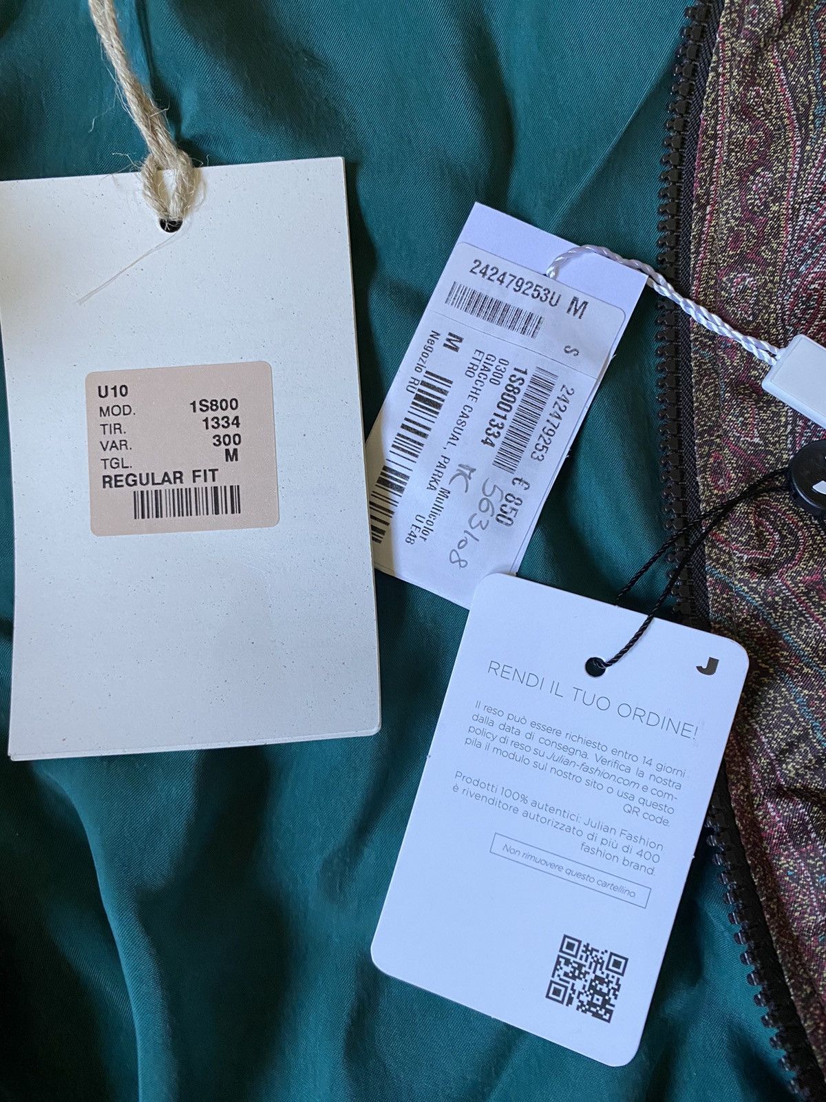 Etro Paisley hooded bomber windbreaker jacket Size US M / EU 48-50 / 2 - 8 Thumbnail