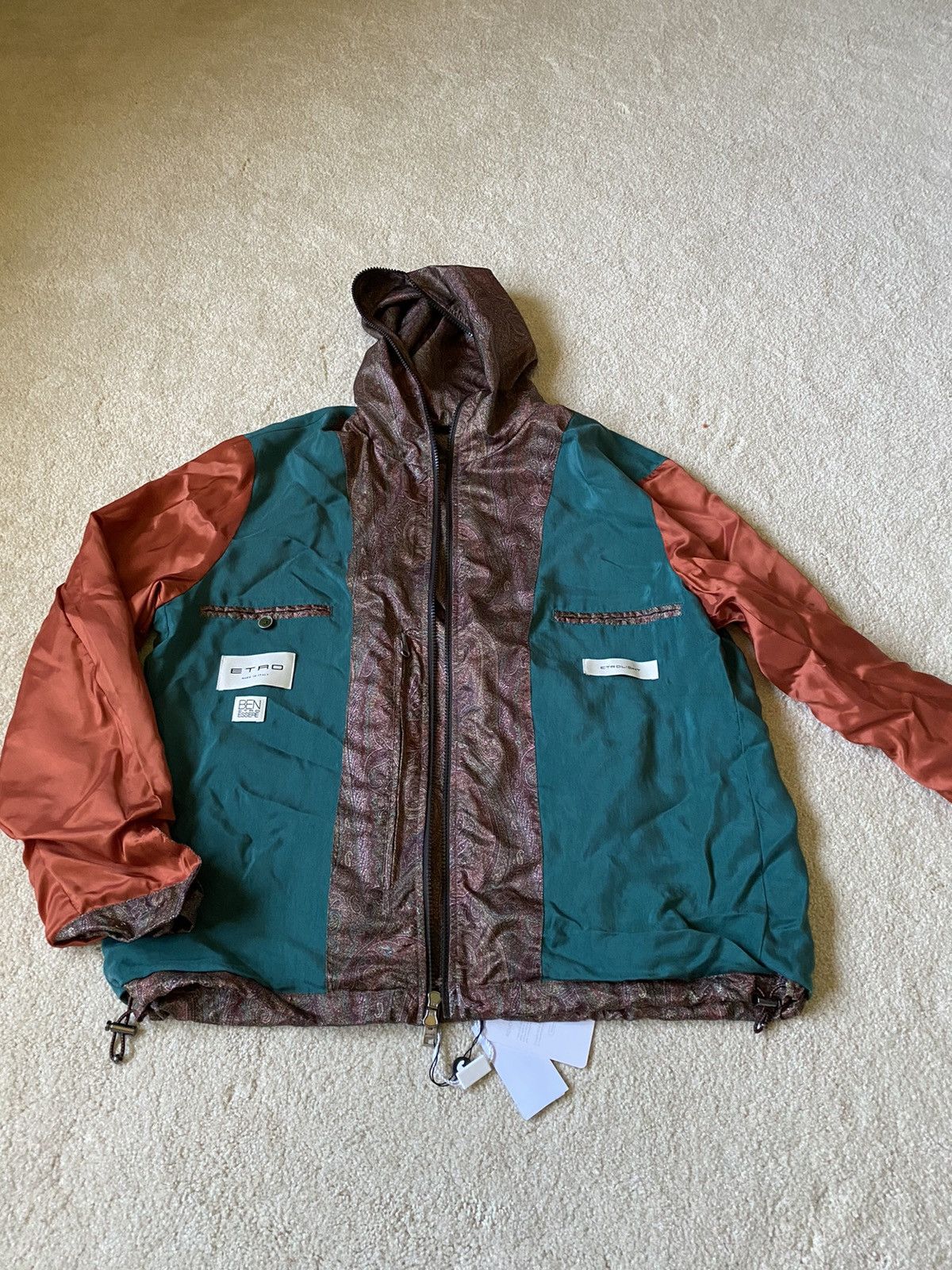 Etro Paisley hooded bomber windbreaker jacket Size US M / EU 48-50 / 2 - 2 Thumbnail