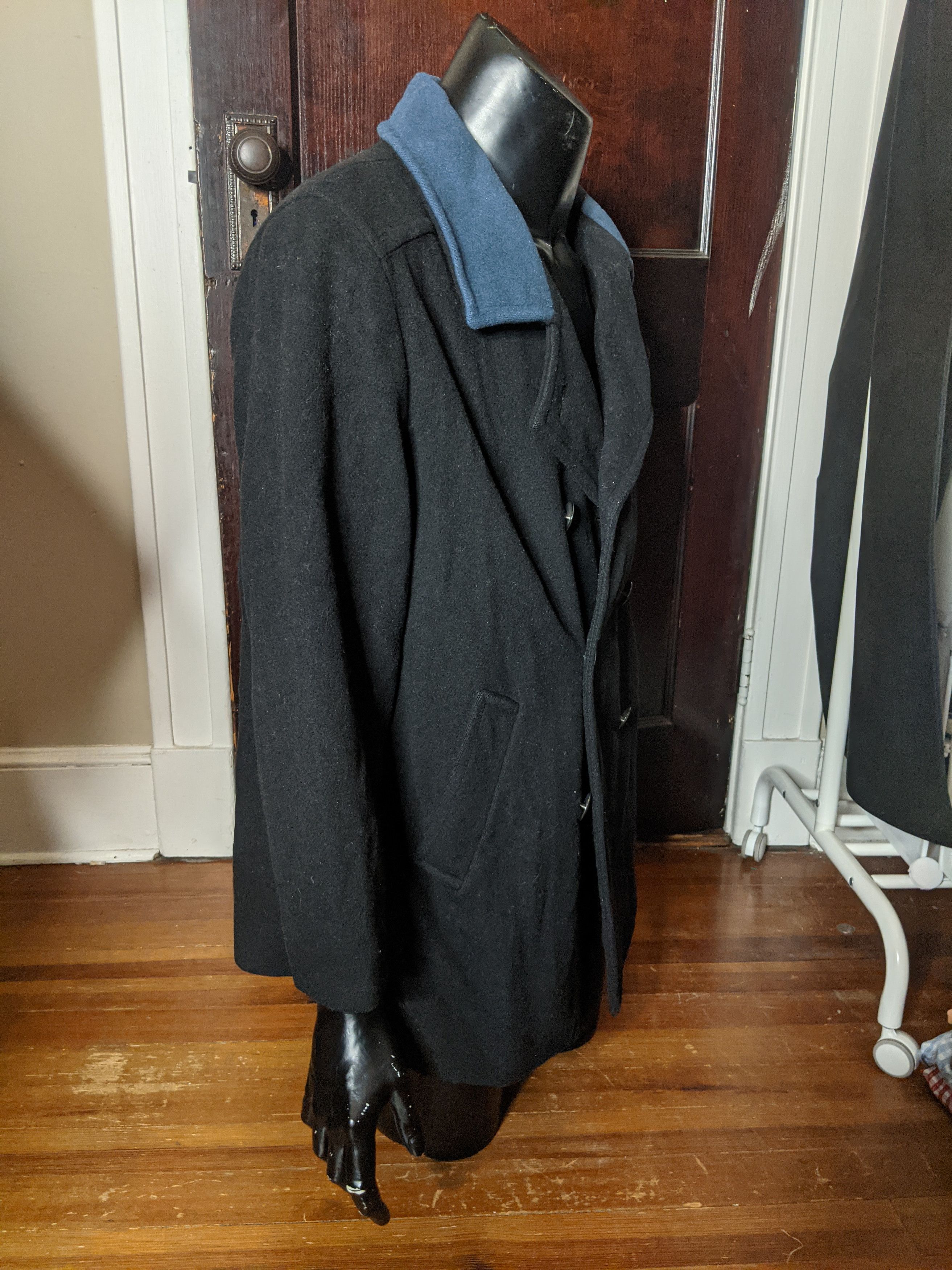 Mackintosh Black and blue pure wool peacoat Size US M / EU 48-50 / 2 - 6 Thumbnail