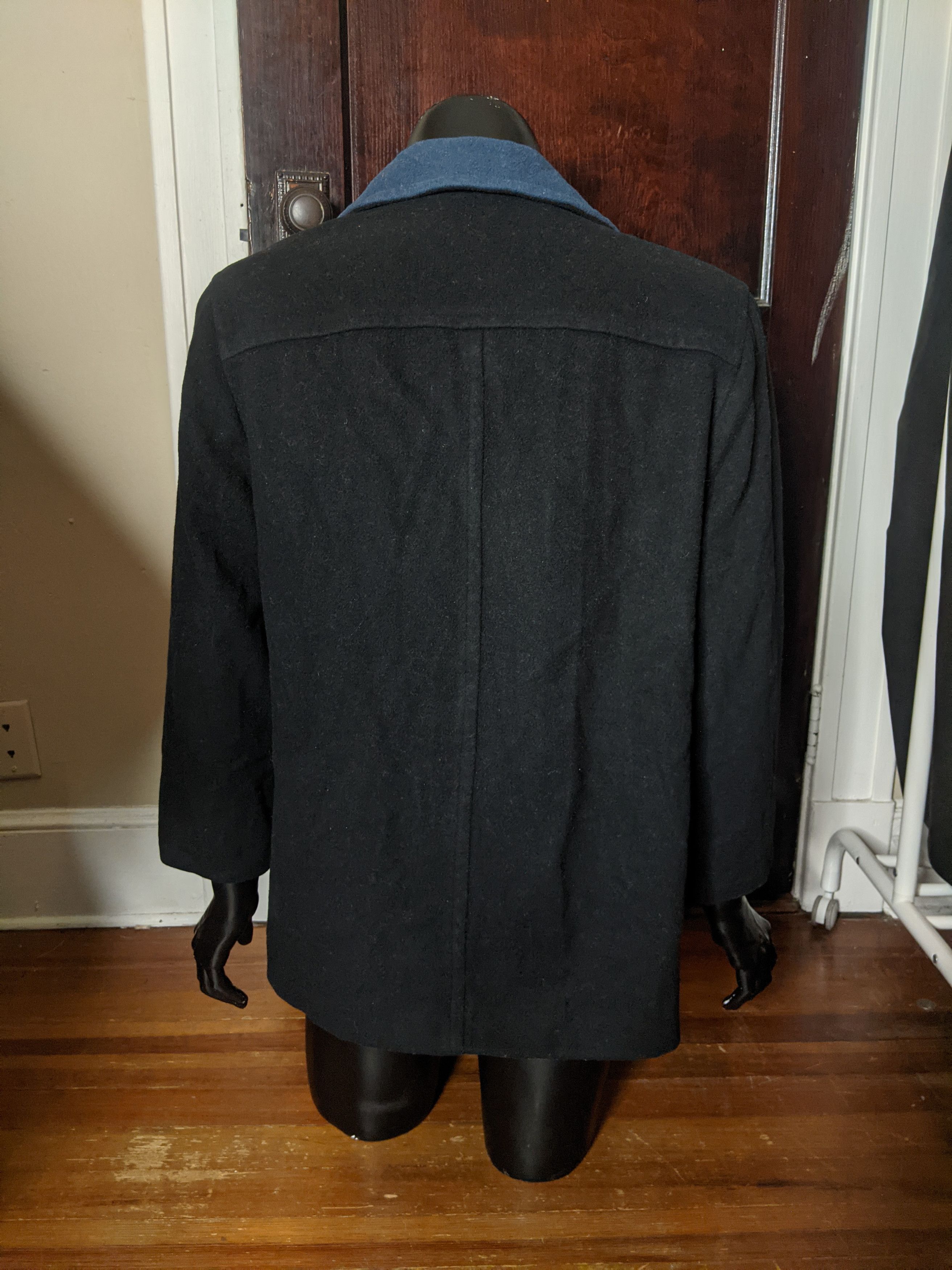 Mackintosh Black and blue pure wool peacoat Size US M / EU 48-50 / 2 - 4 Thumbnail