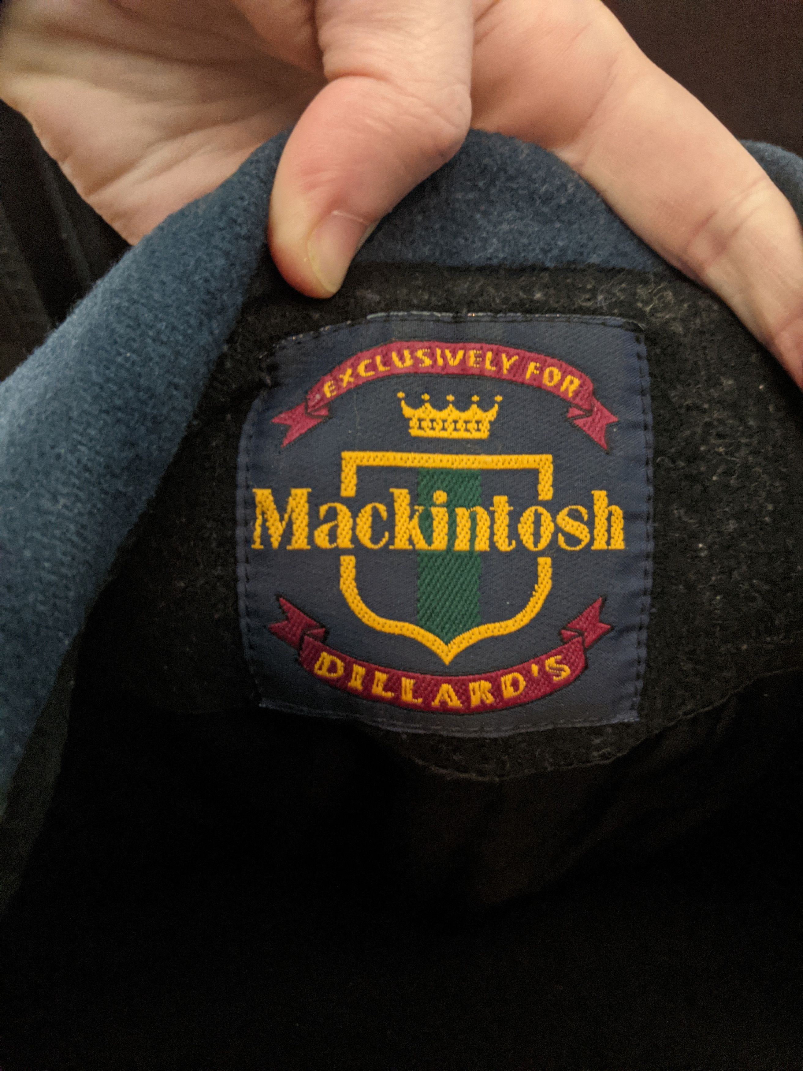 Mackintosh Black and blue pure wool peacoat Size US M / EU 48-50 / 2 - 3 Thumbnail