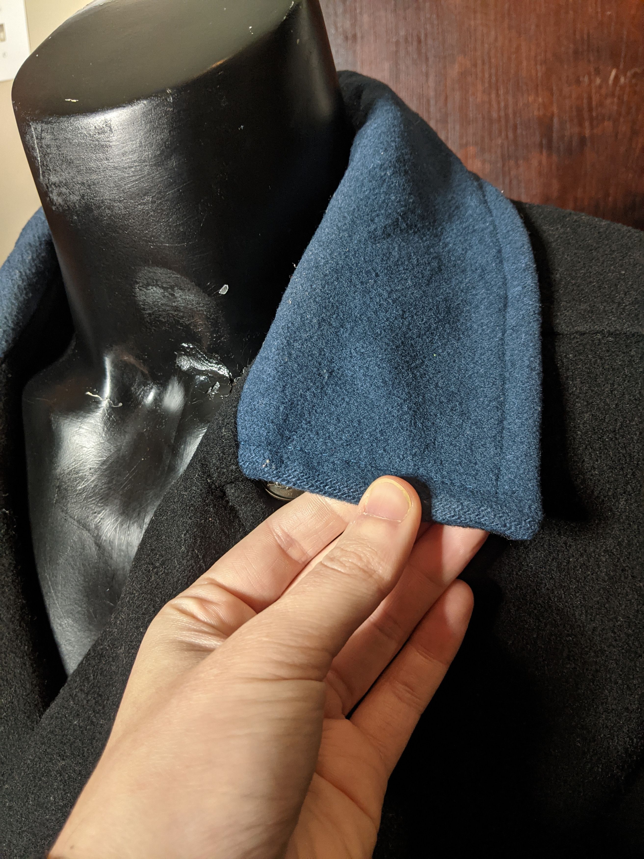 Mackintosh Black and blue pure wool peacoat Size US M / EU 48-50 / 2 - 8 Thumbnail