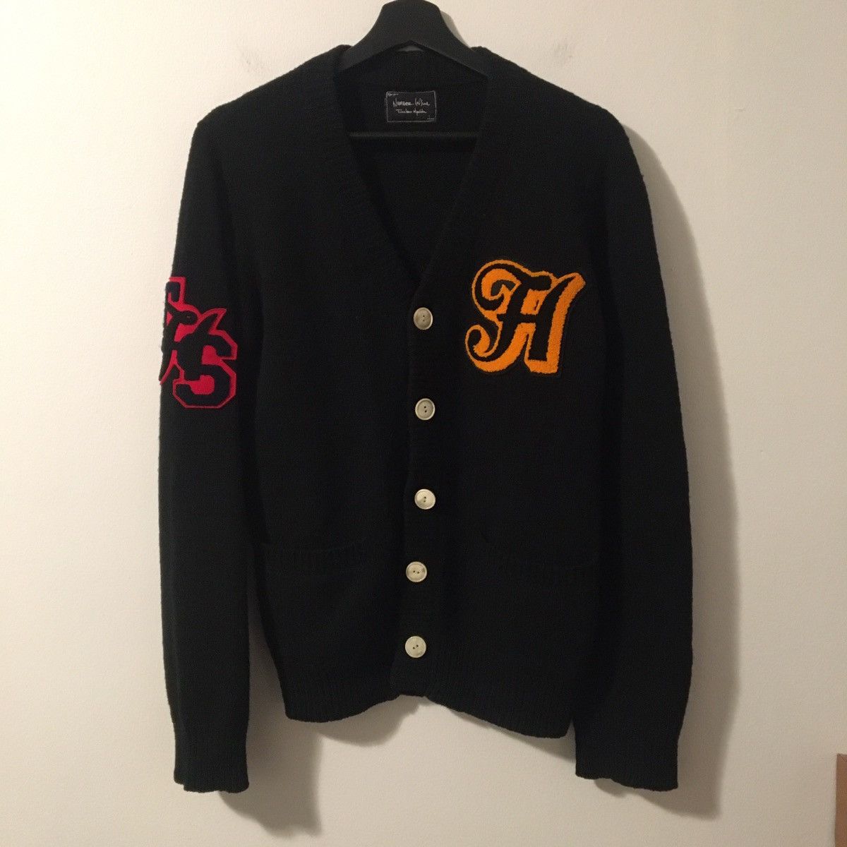 Number (N)ine Noir scar stitch cardigan | Grailed