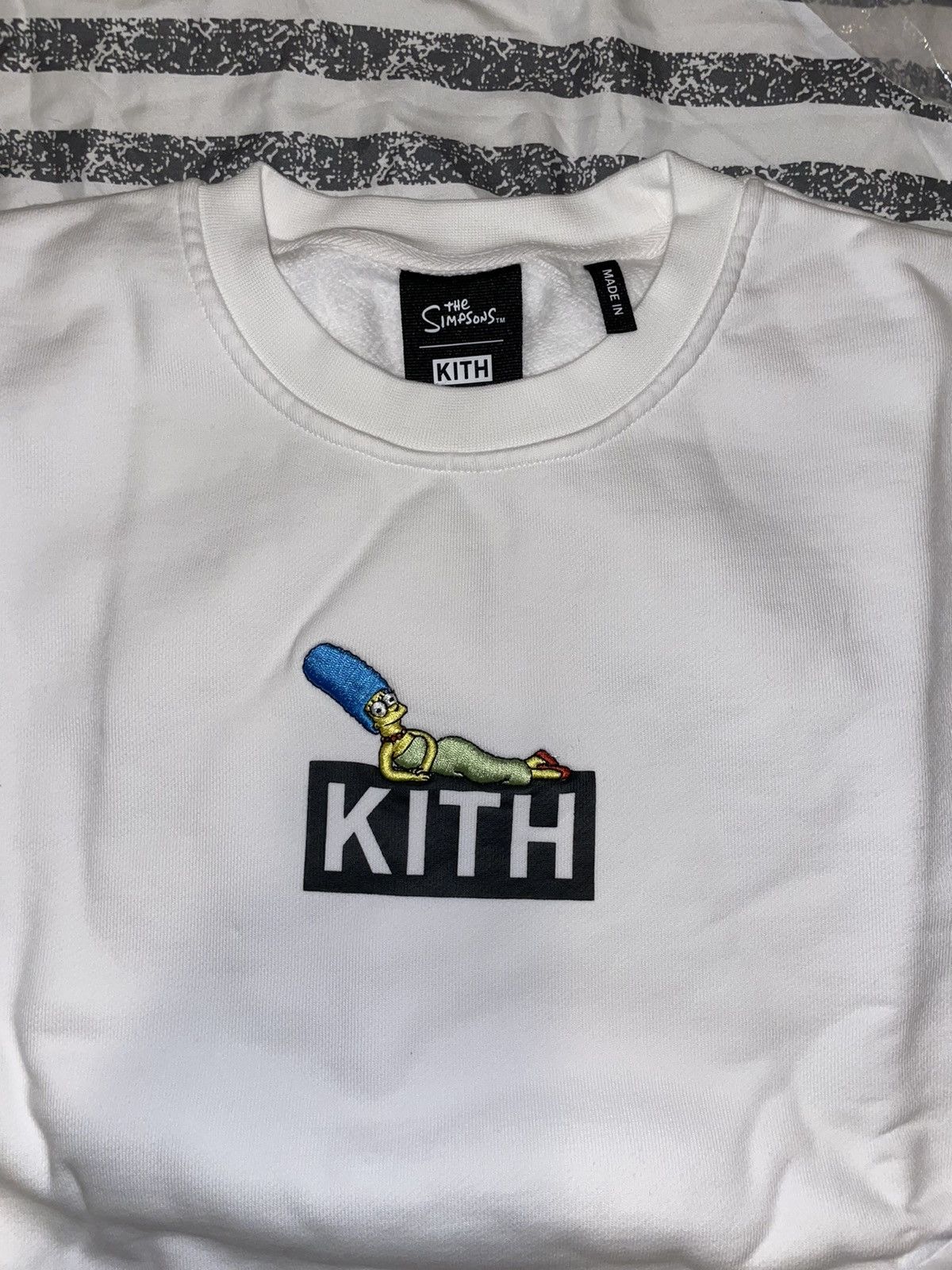 Kith Kith the simpsons marge box logo crewneck sweatshirt | Grailed