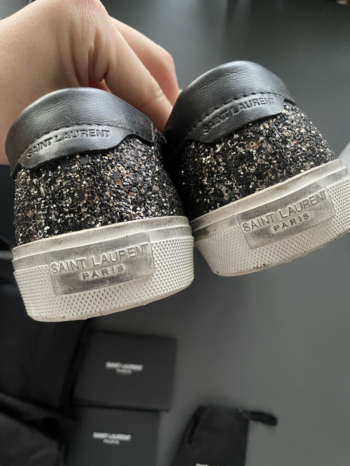 Saint Laurent Paris × Yves Saint Laurent Limited Edition Saint Laurent Super Runway Glitters Sneakers Size US 10 / EU 43 - 10 Thumbnail