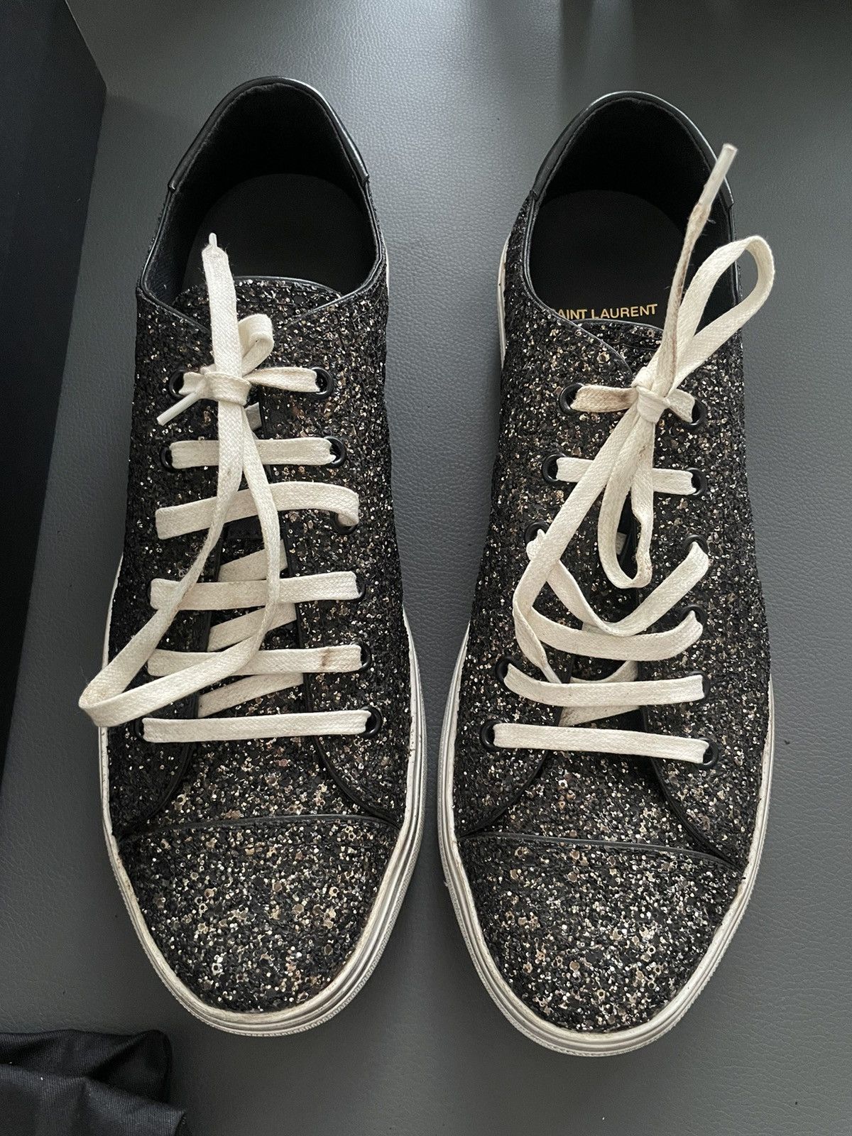 Saint Laurent Paris × Yves Saint Laurent Limited Edition Saint Laurent Super Runway Glitters Sneakers Size US 10 / EU 43 - 13 Thumbnail